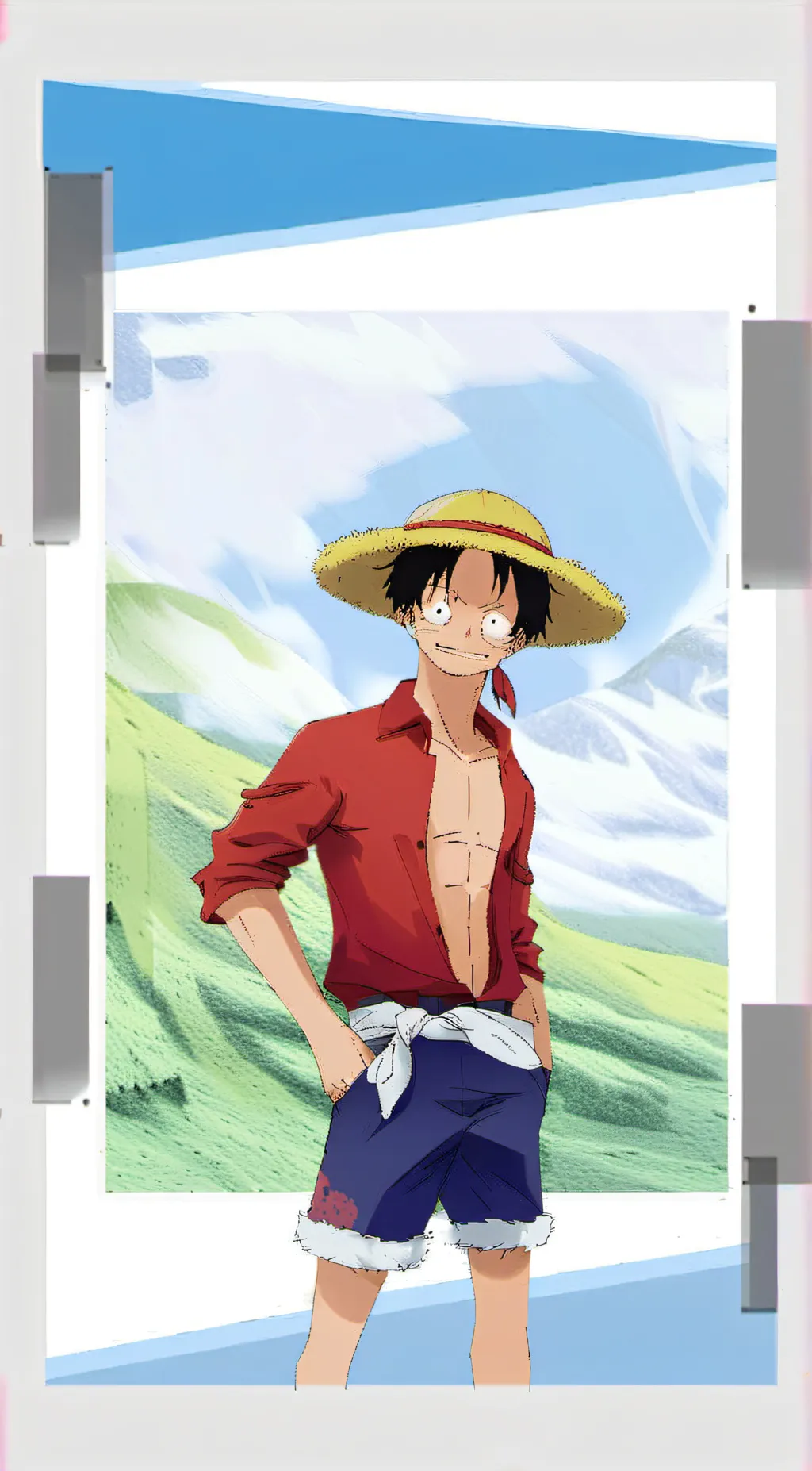 ai character: monkey D Luffy background