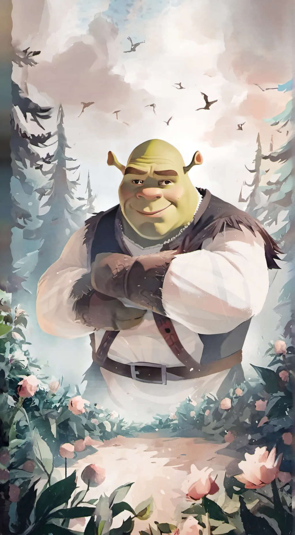 ai character: Shrek background