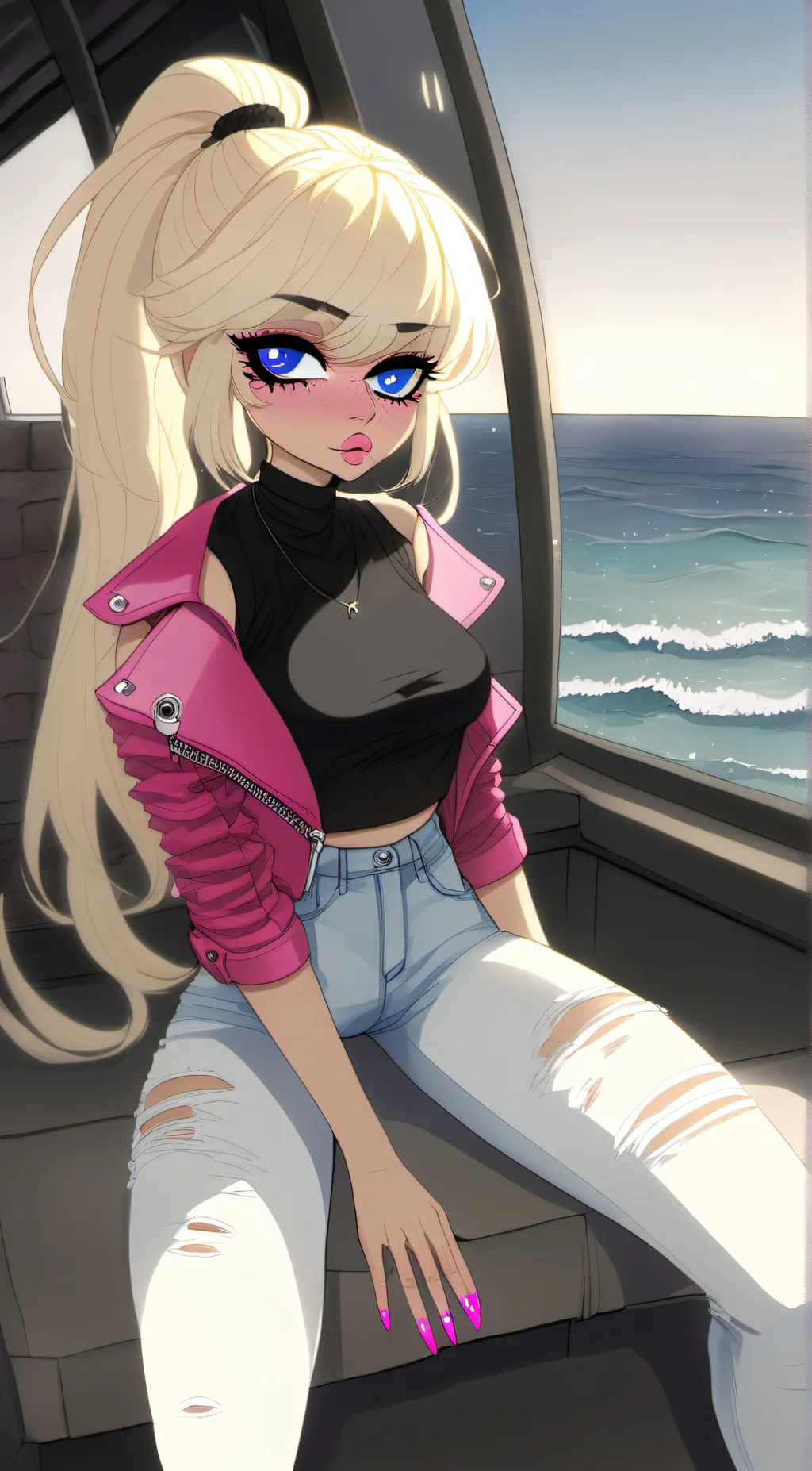 ai character: Zoey background
