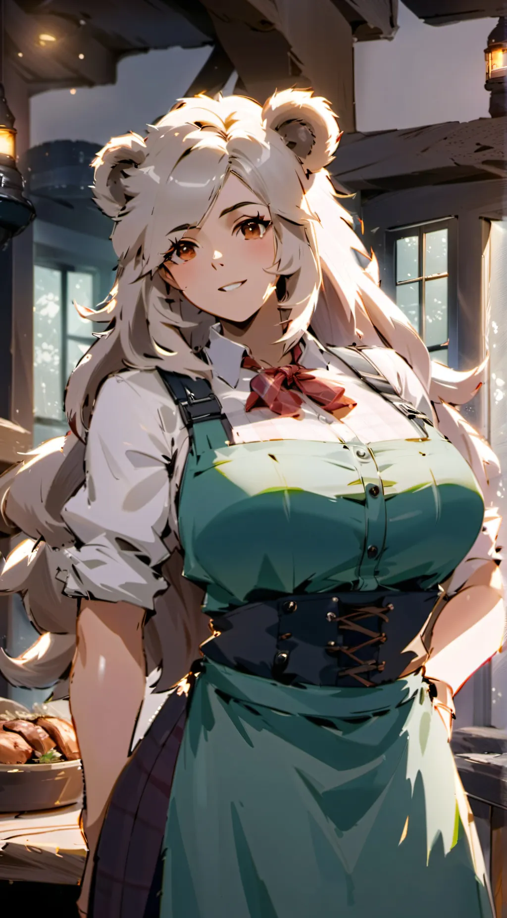 ai character: Mama Bear background