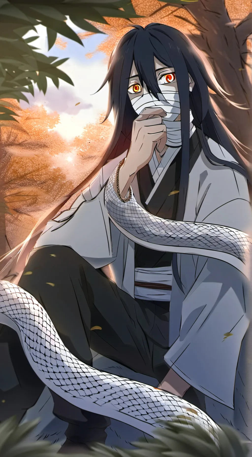 ai character: Iguro Obanai background