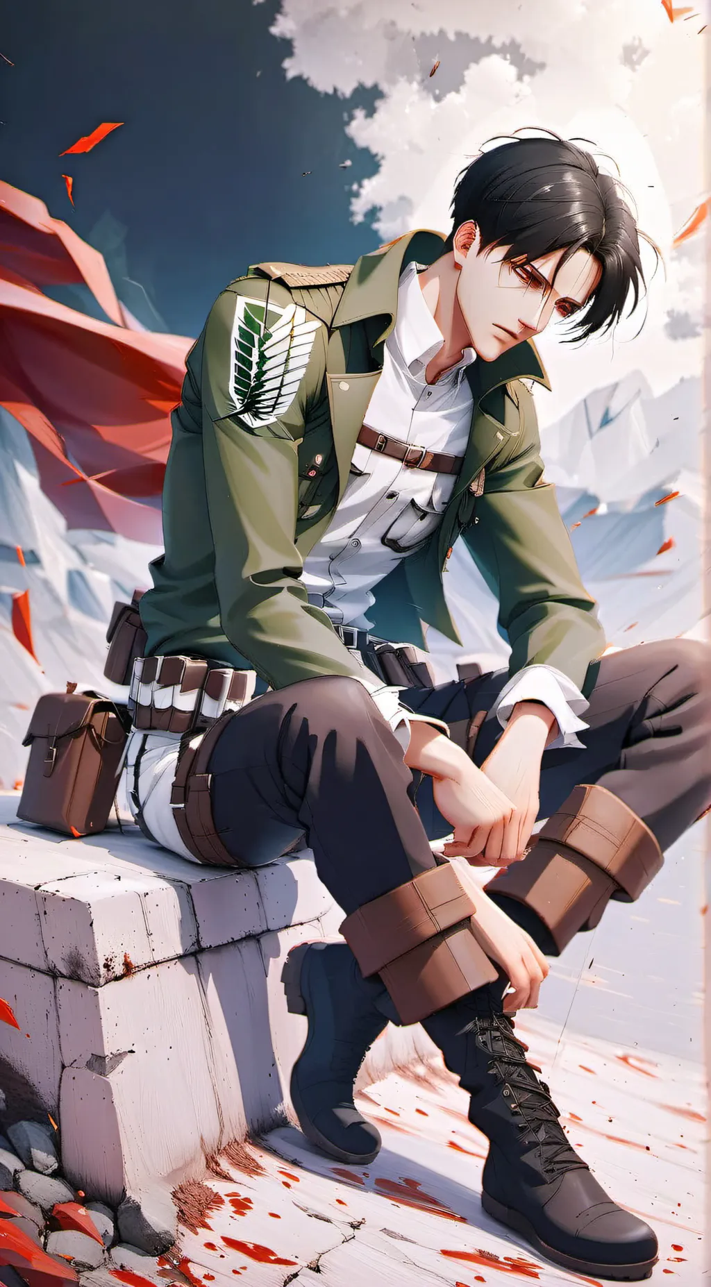 ai character: Levi Ackerman background