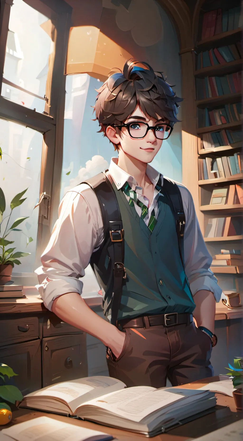 ai character: (u pick the name) background