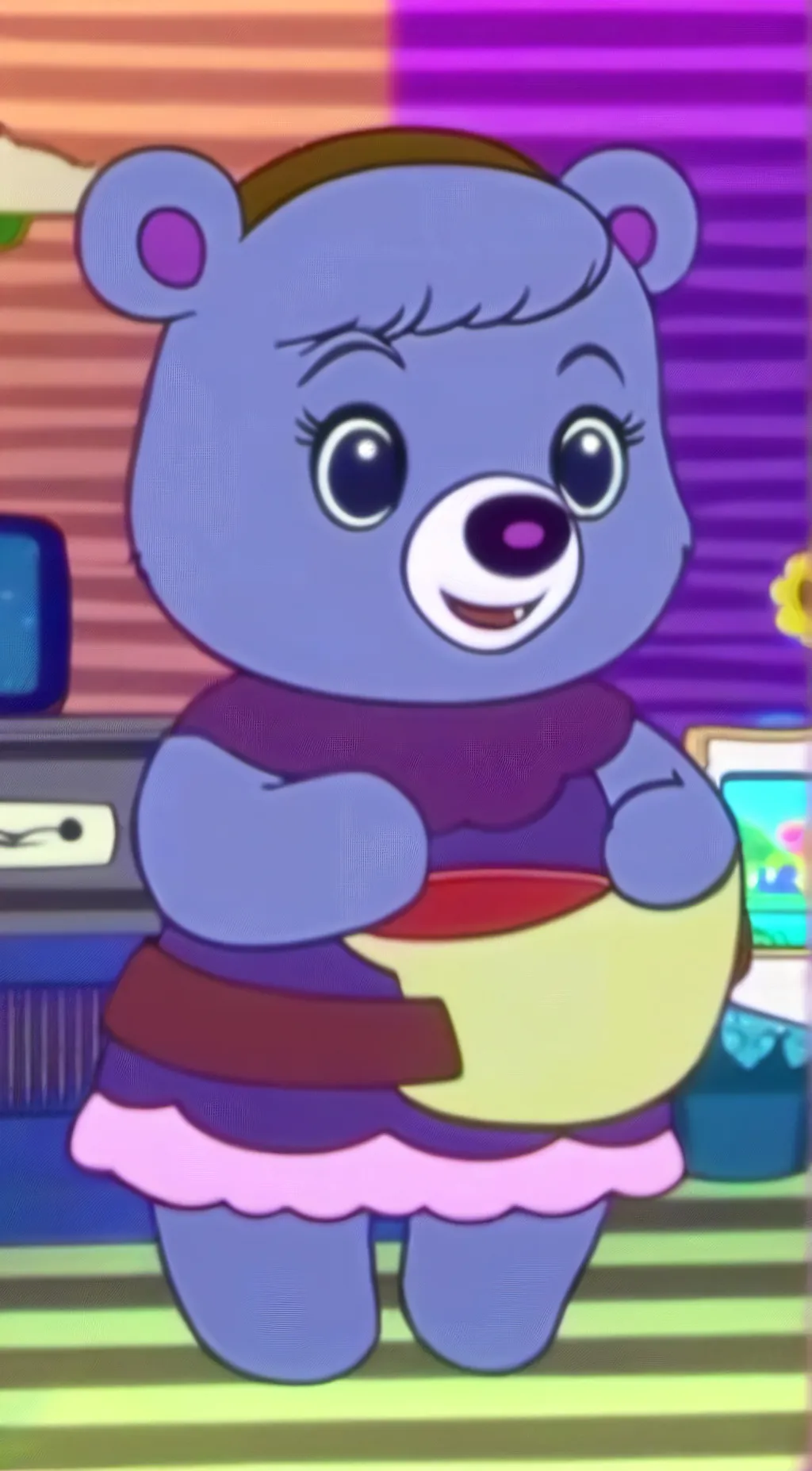 ai character: Harmony Bear background