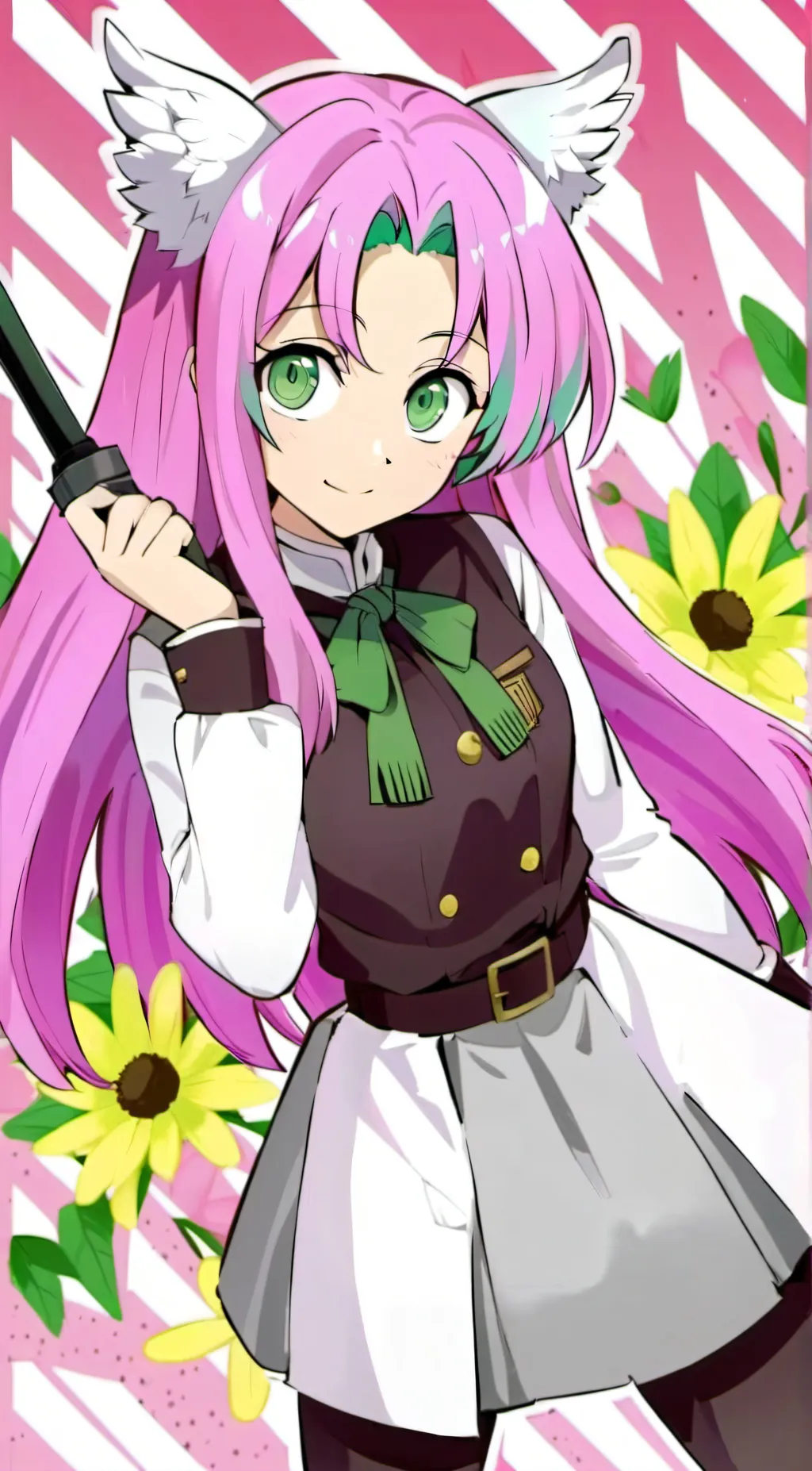 ai character: Mitsuri Kanroji background