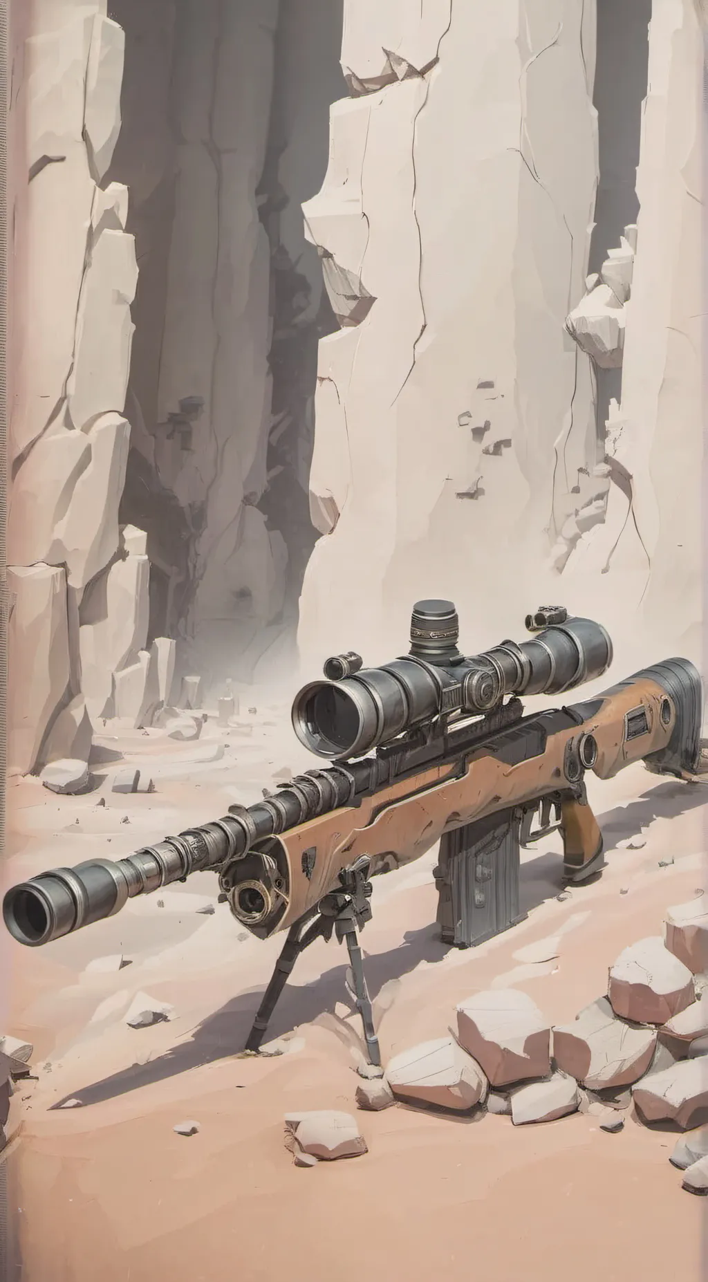ai character: sniper rifle background