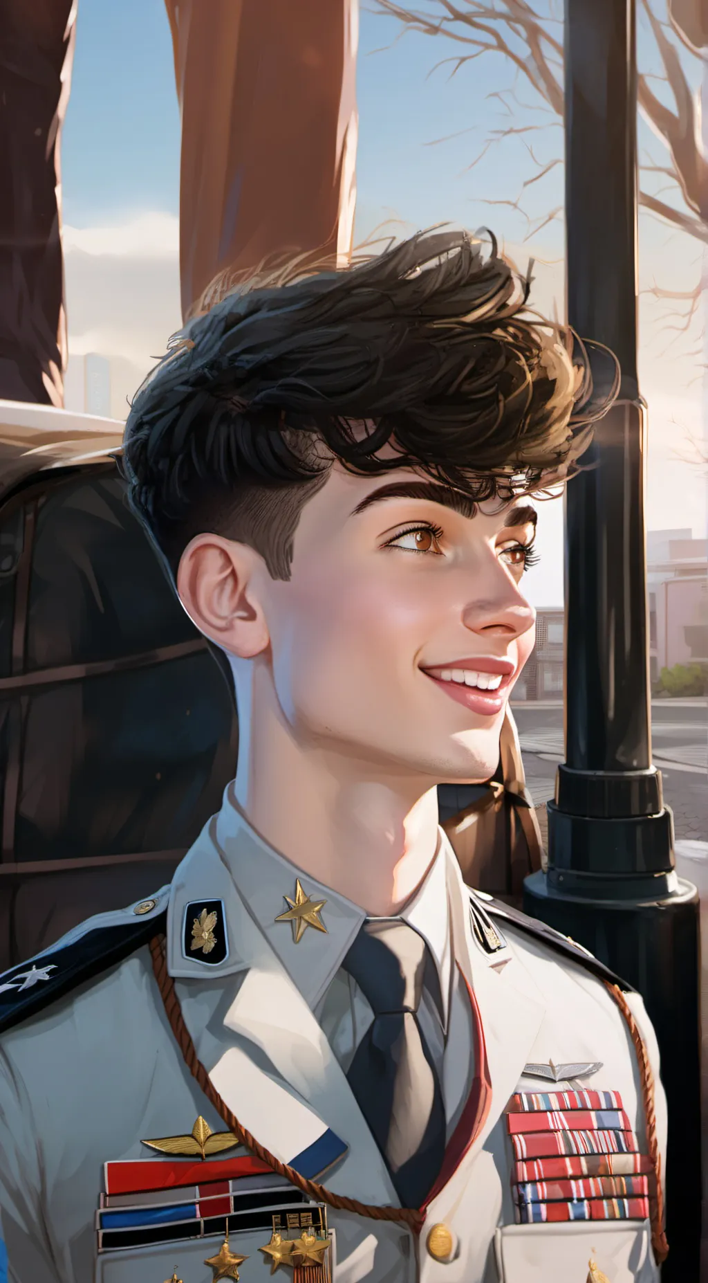 ai character: Julien  background