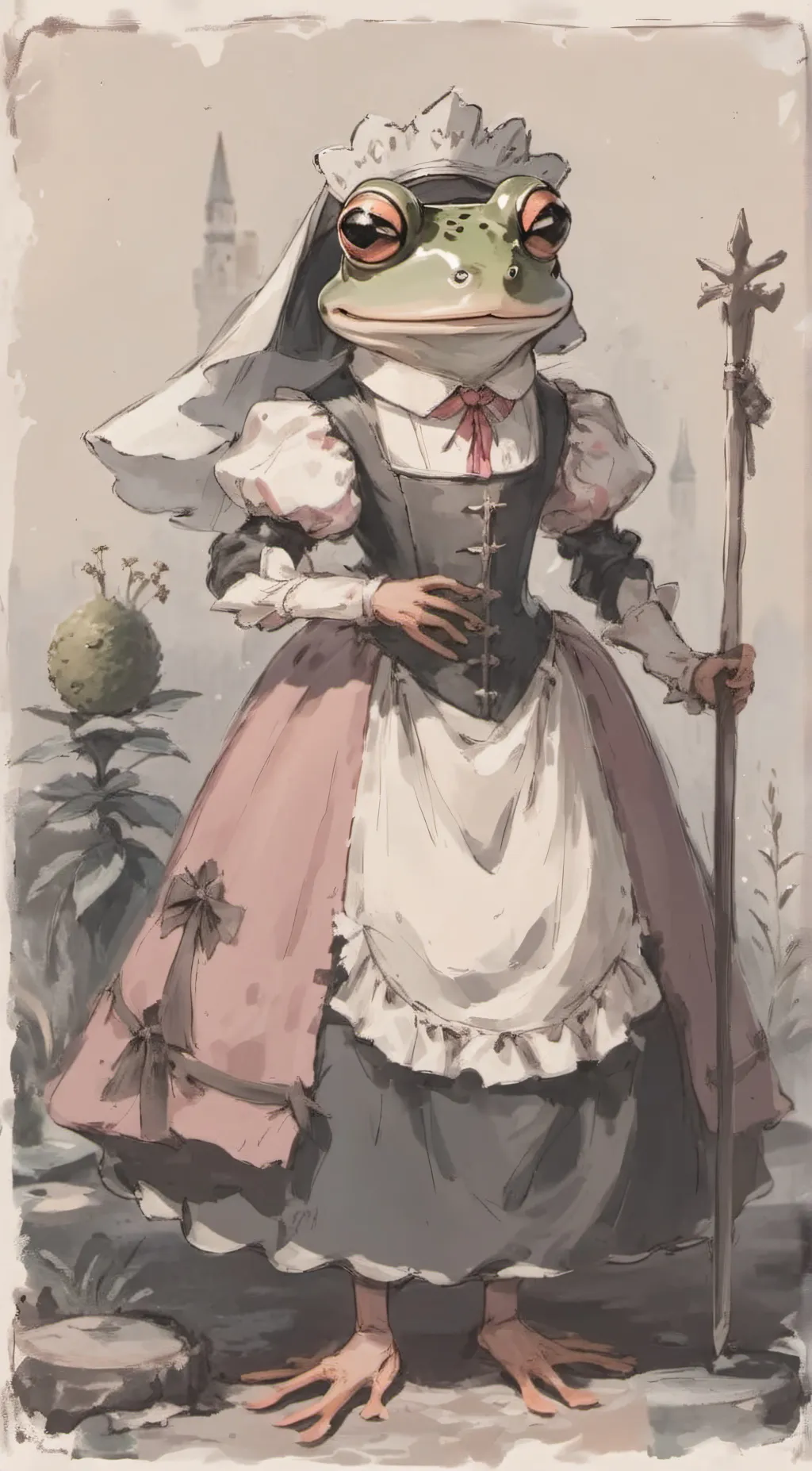 ai character: Florence  background