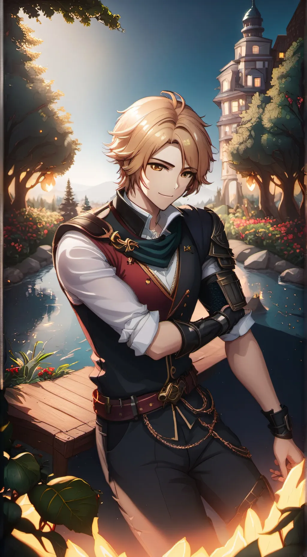 ai character: Devon  background