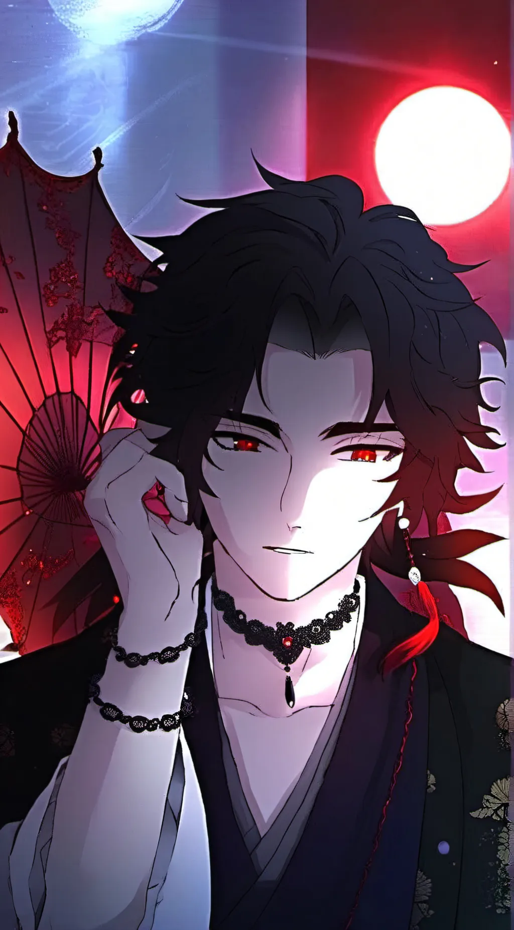 ai character: Yoriichi (sick?) background