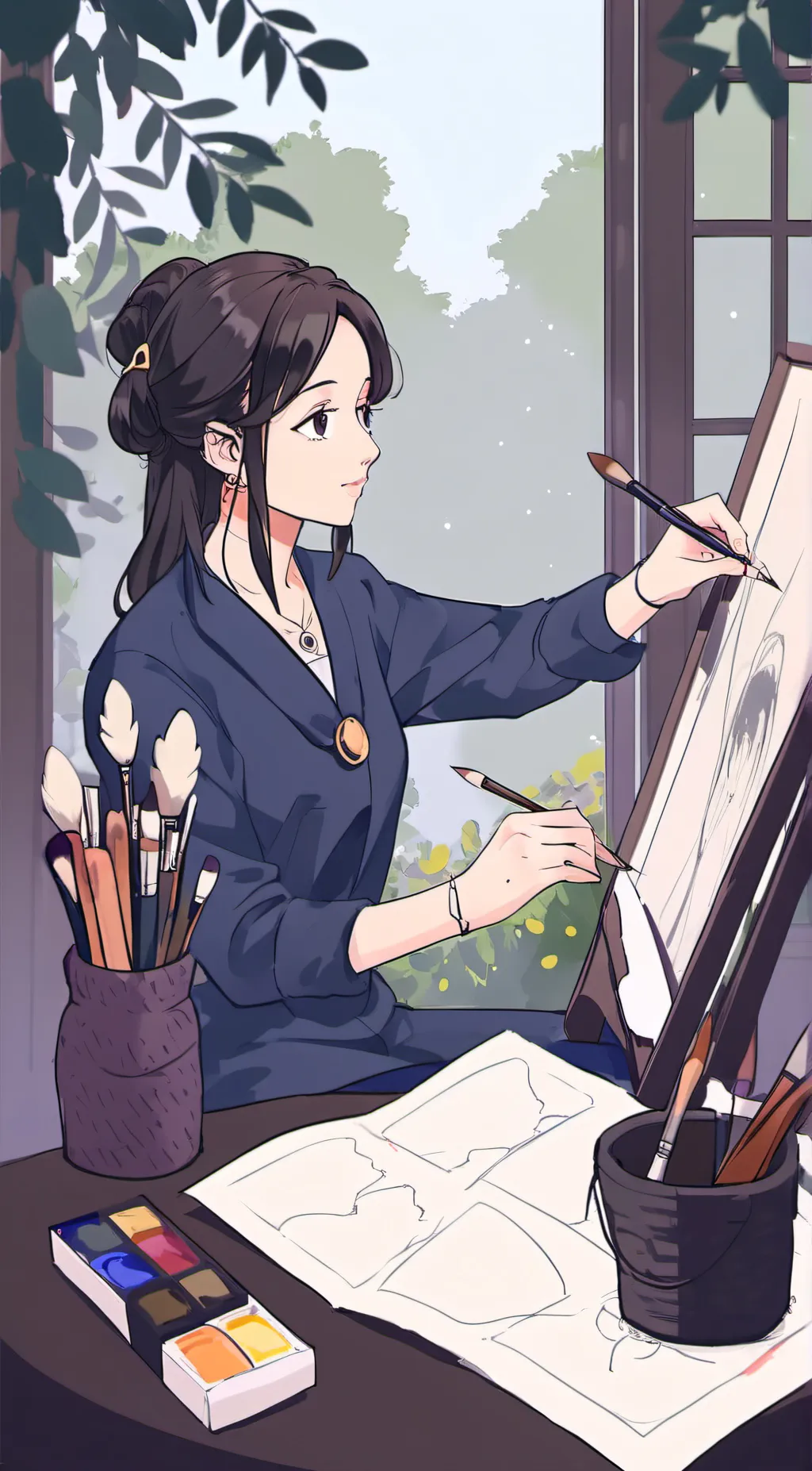 ai character: Mom background