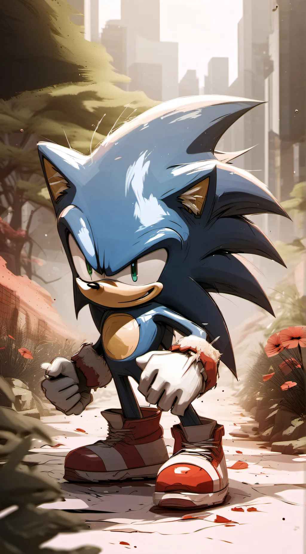 ai character: Sonic background