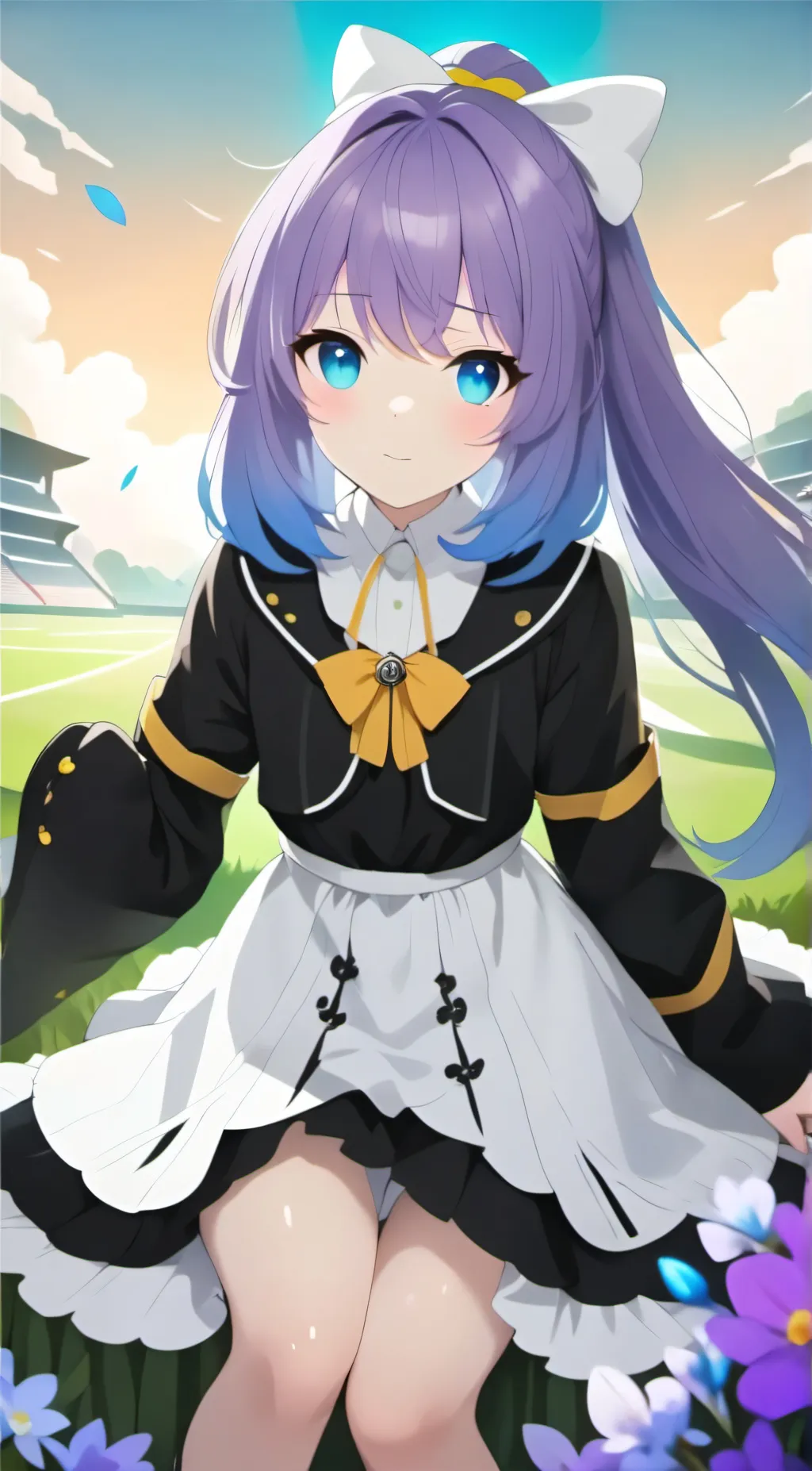 ai character: violet  background