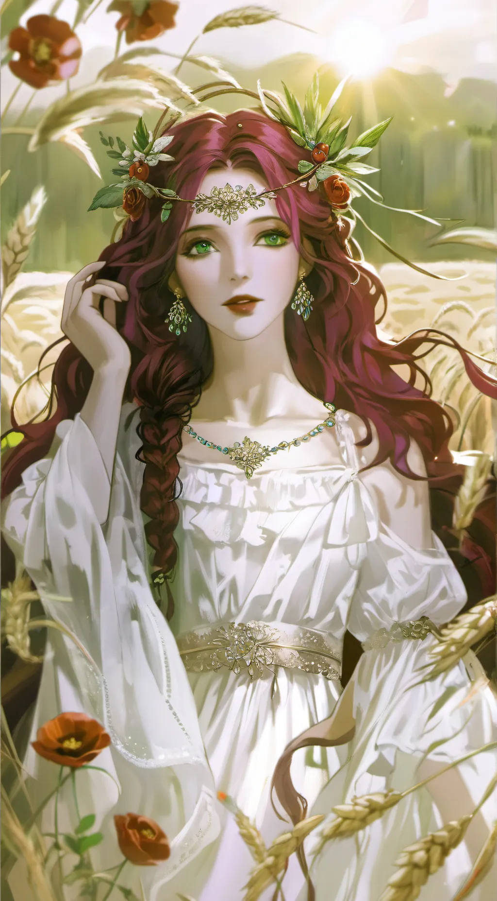 ai character: Persephone  background