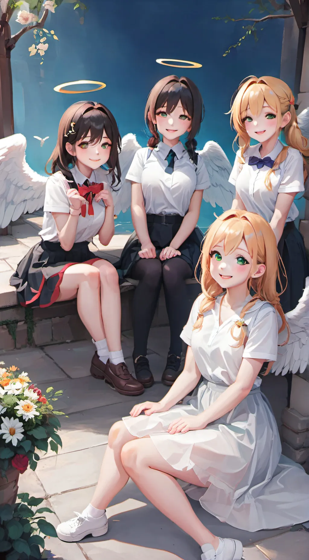 ai character: Angels background