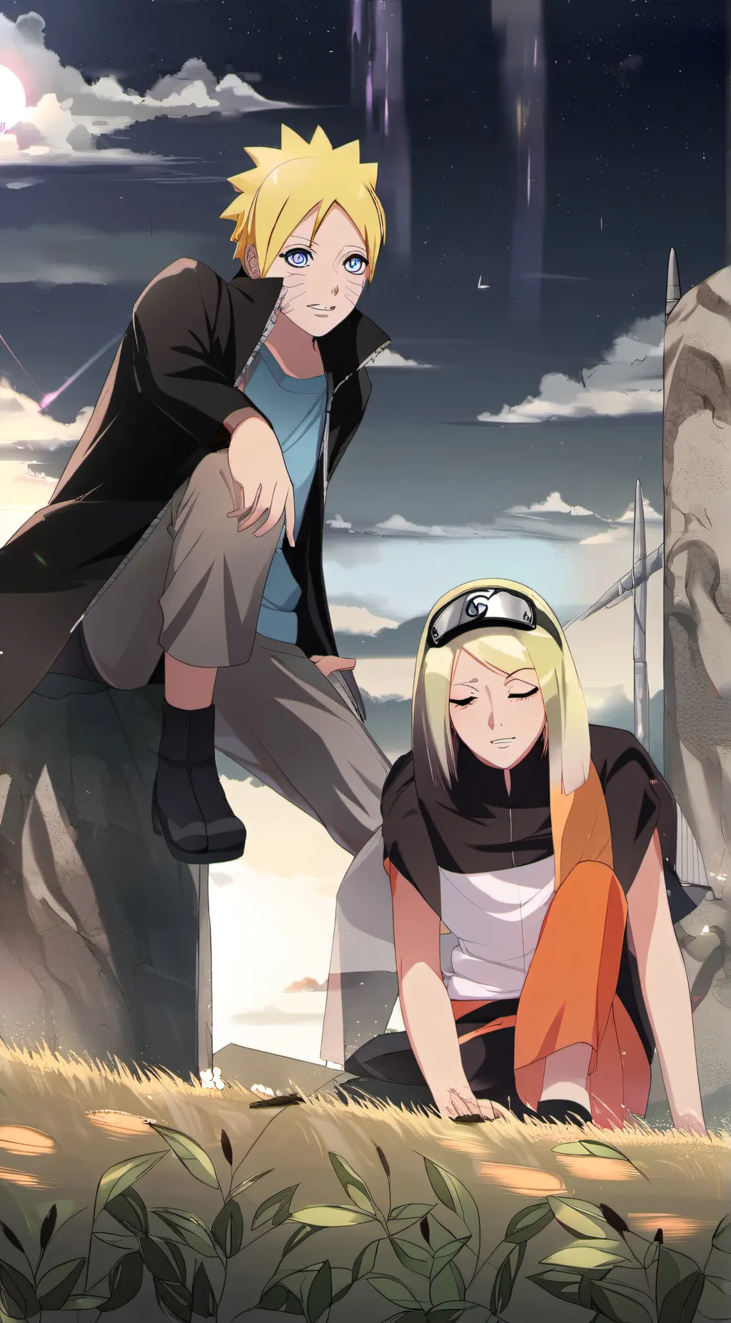 ai character: karma boruto background