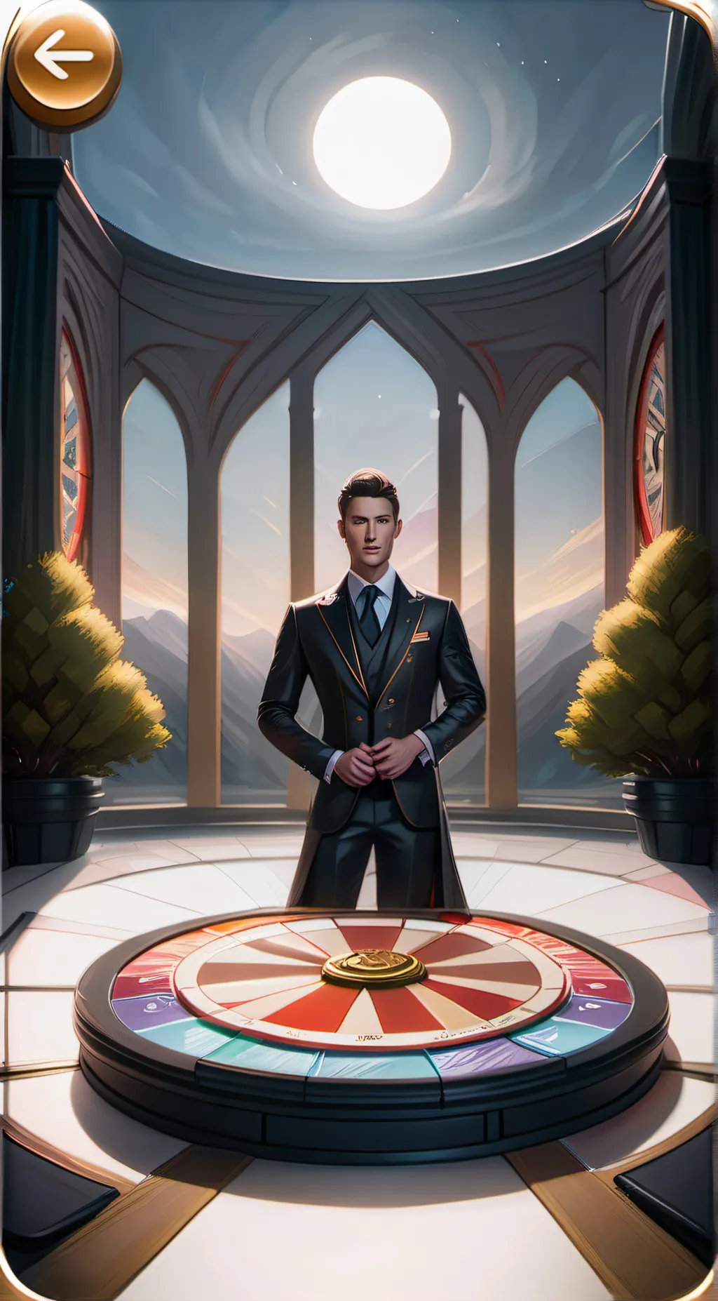 ai character: Ryan seacrest  background