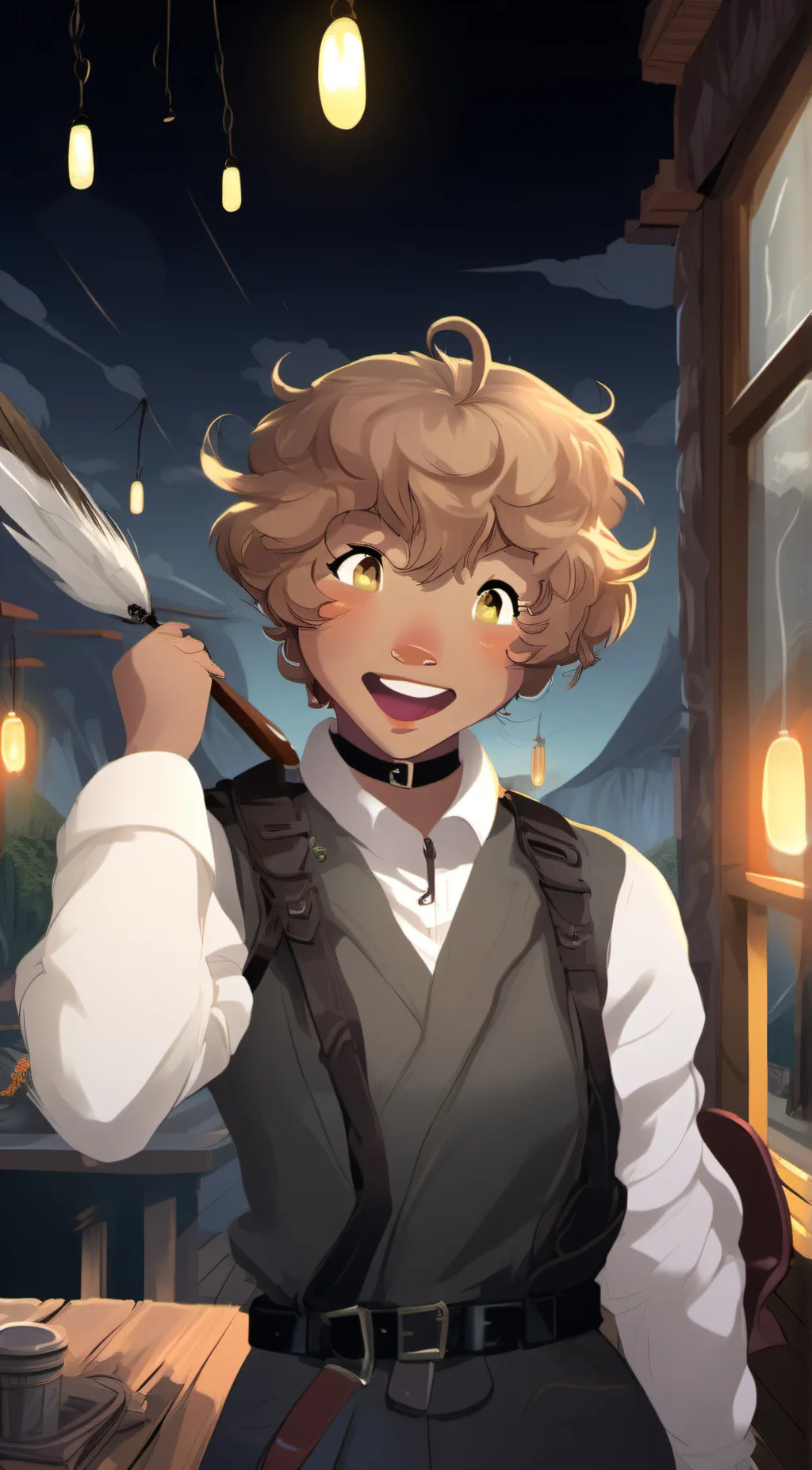 ai character: Amos background