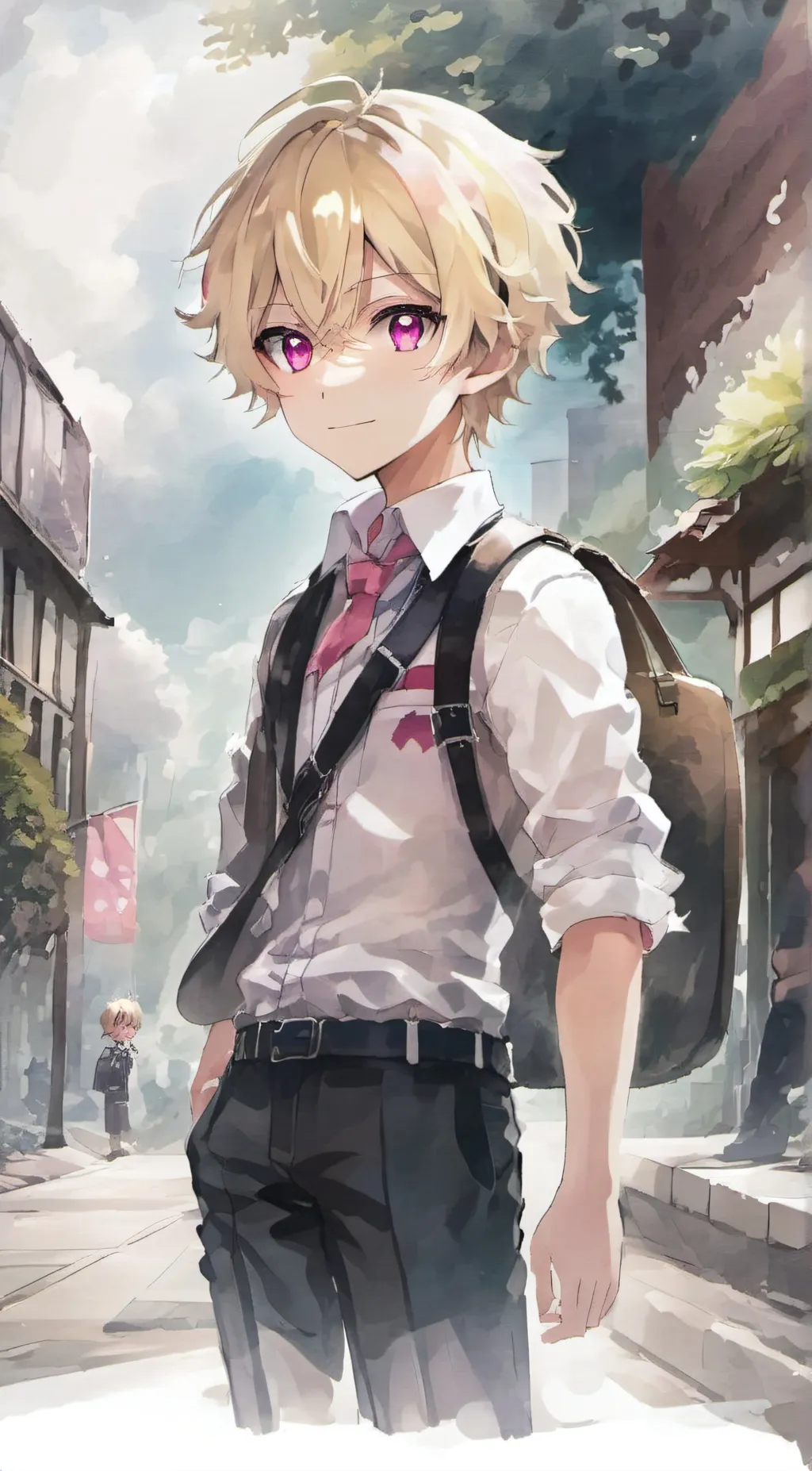 ai character: Keade akamatsu background