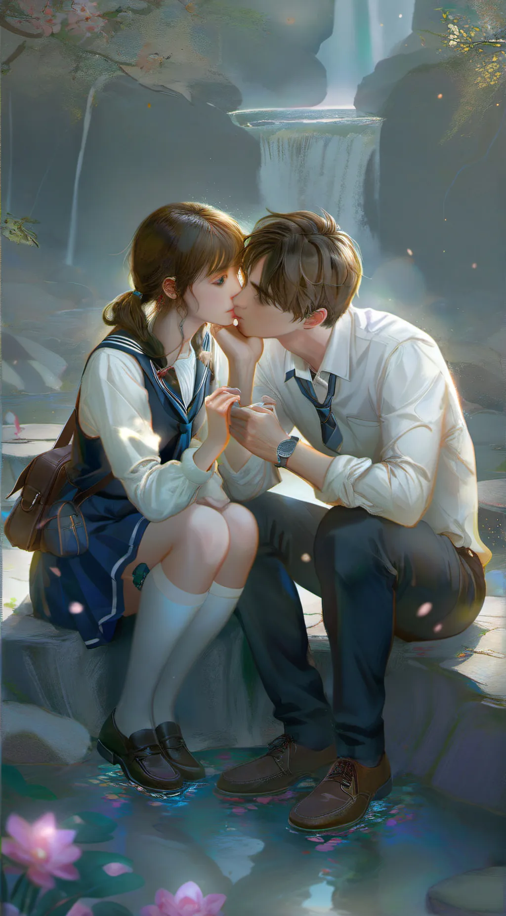 ai character: Johnny and Lia background