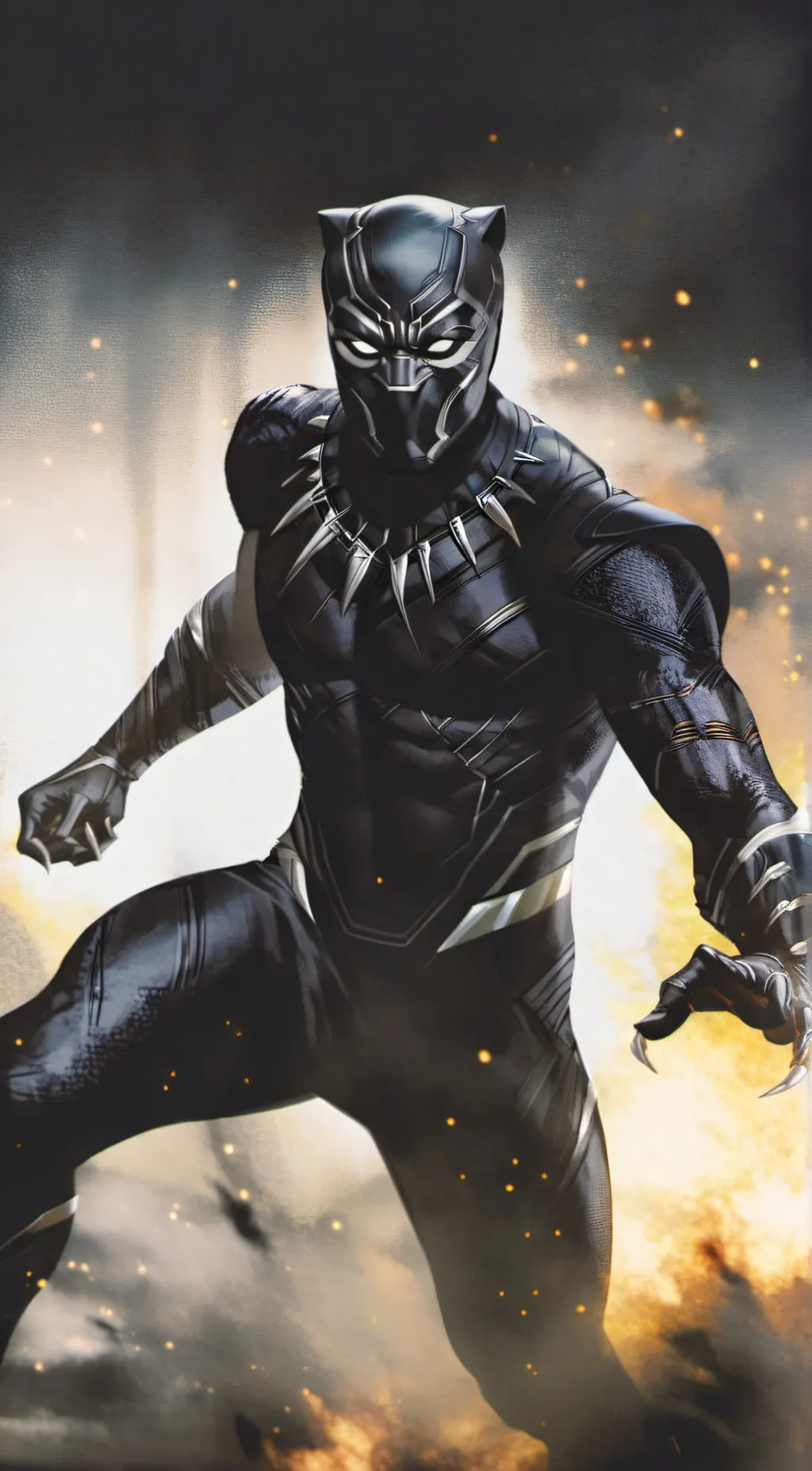 ai character: black panther background