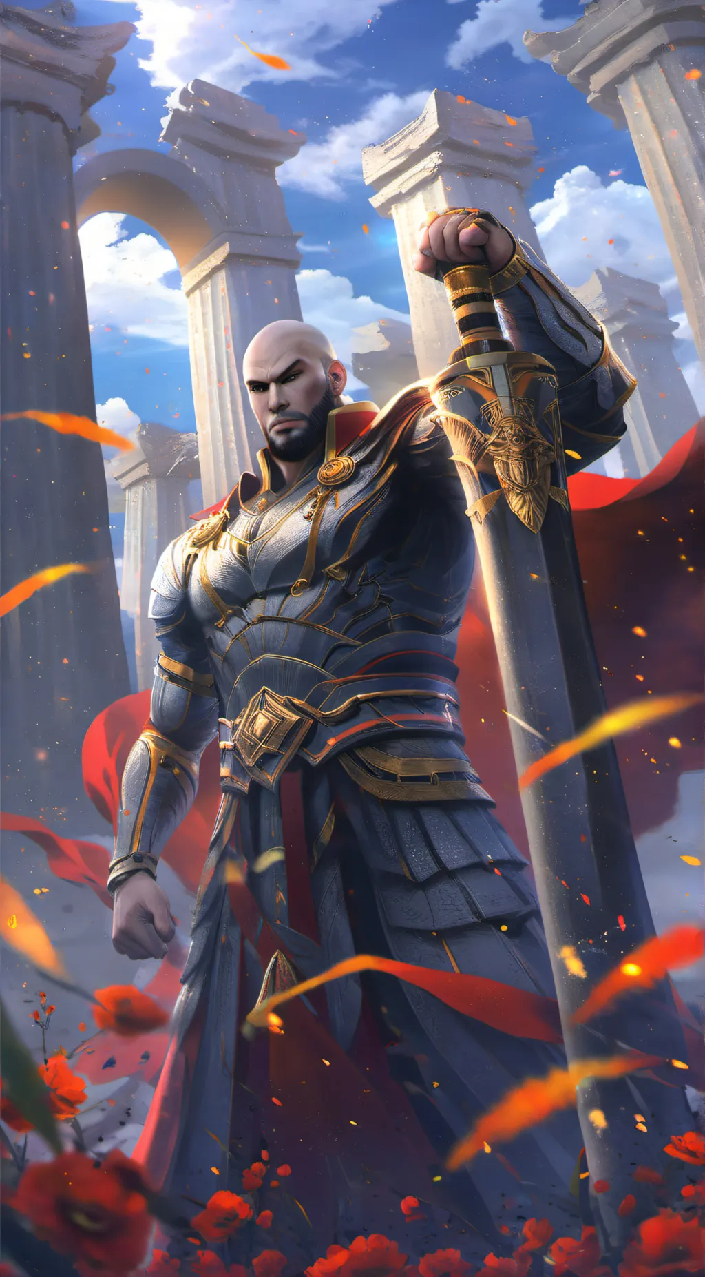 ai character:  Benkei 弁慶 background