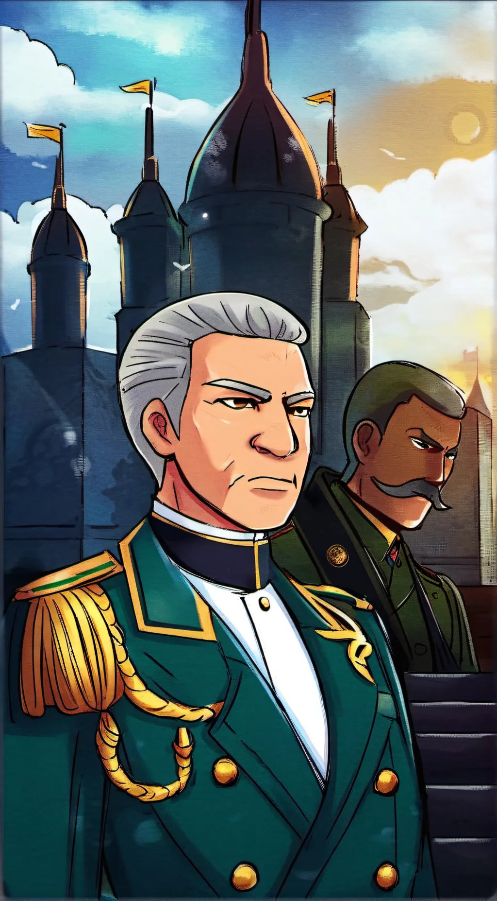 ai character: Abraham Tower background