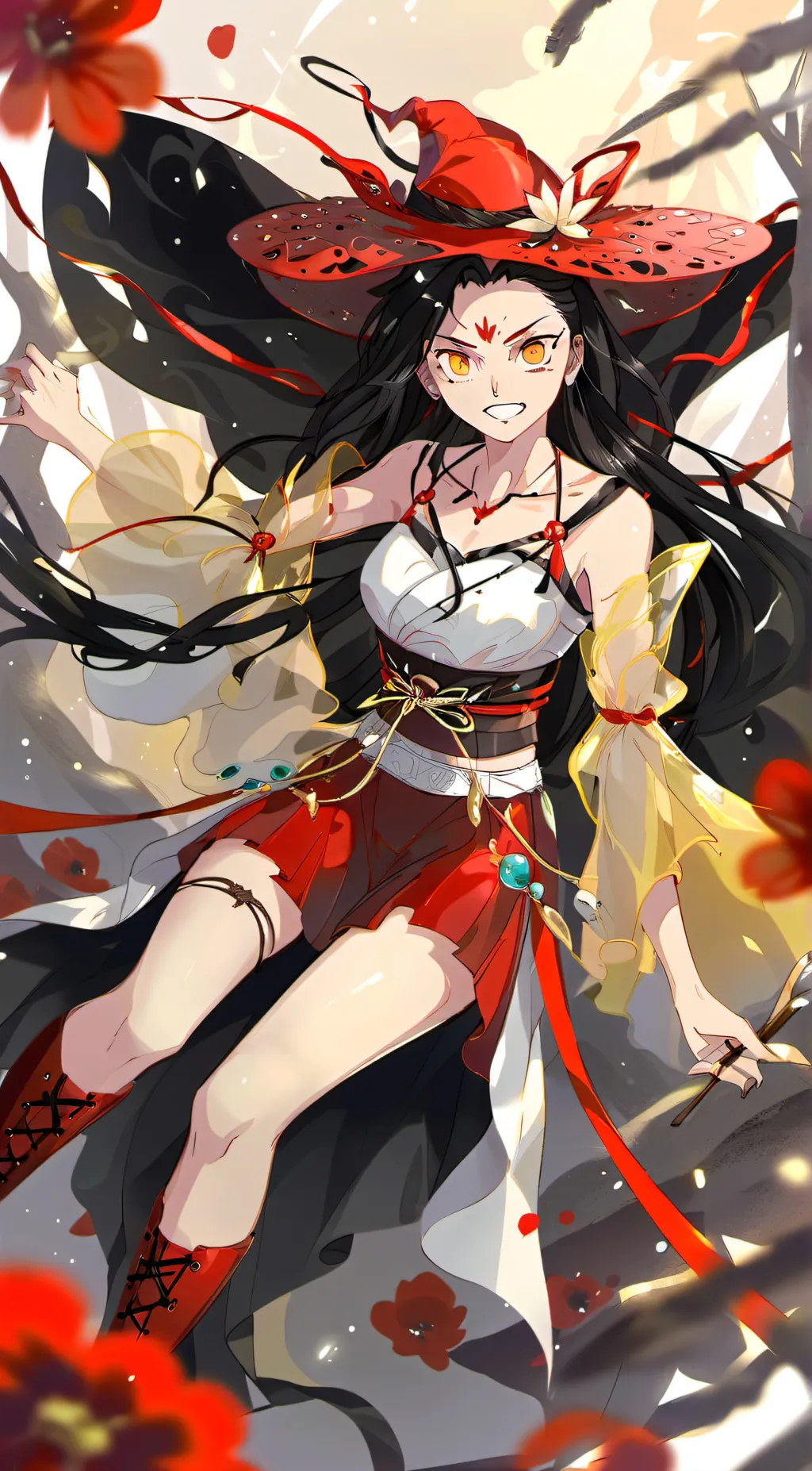 ai character: Rose background
