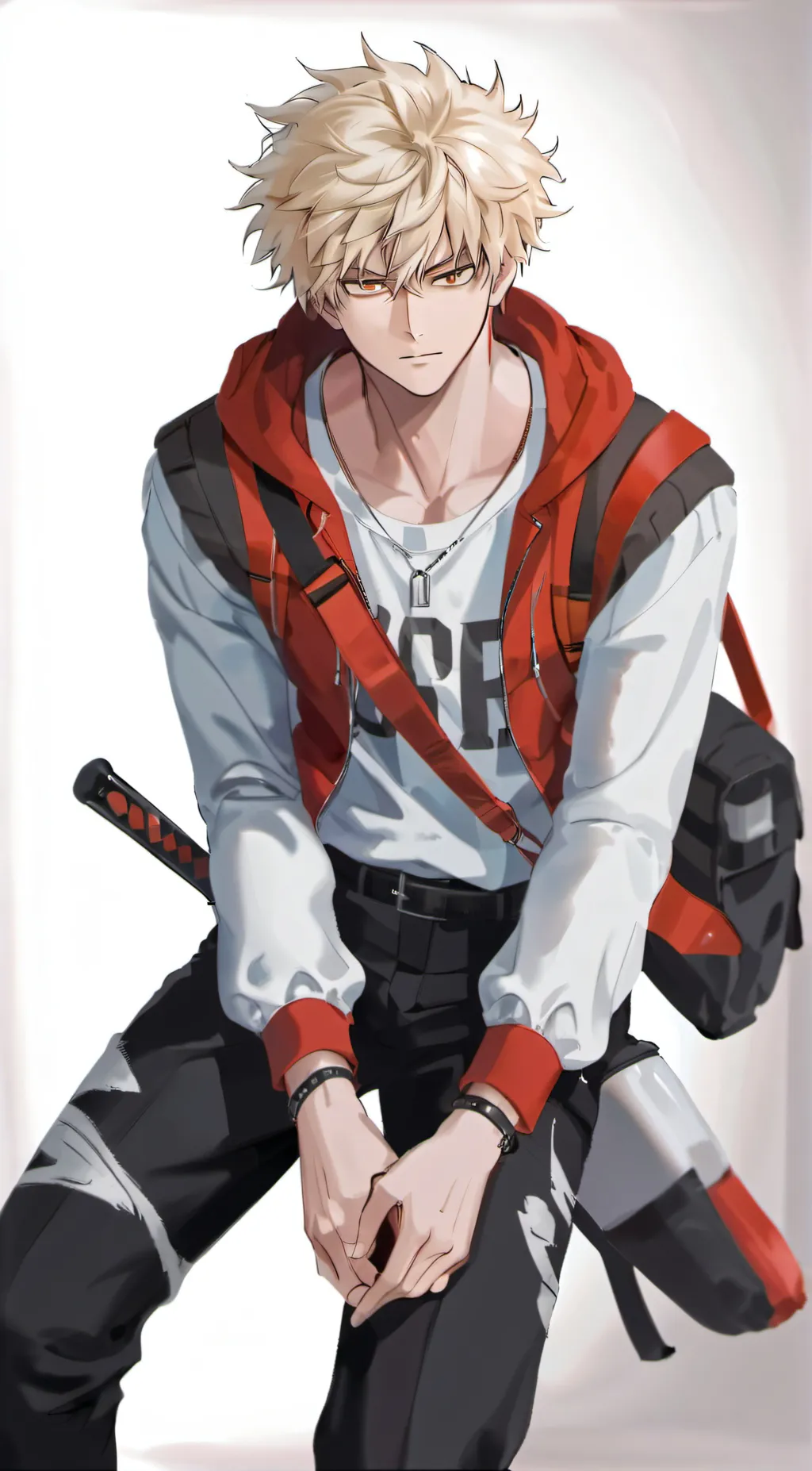 ai character: Katsuki Bakugo background