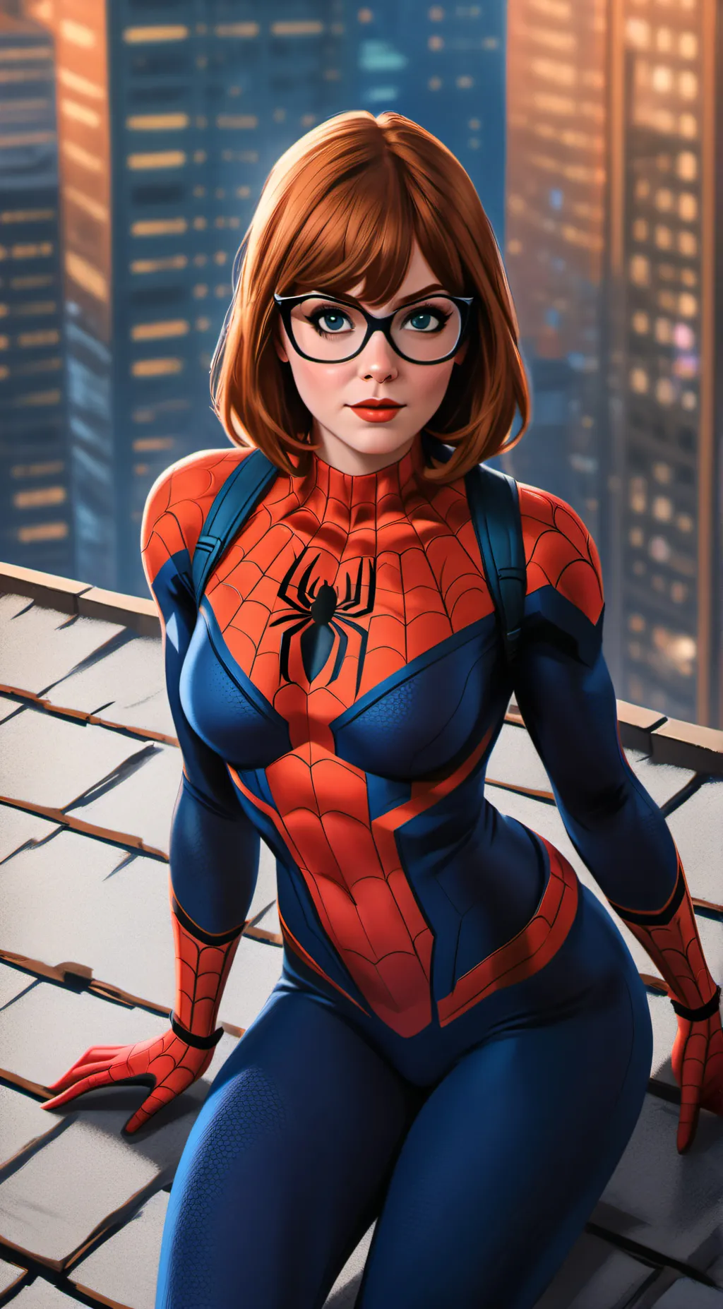 ai character: V.I.P spider velma background