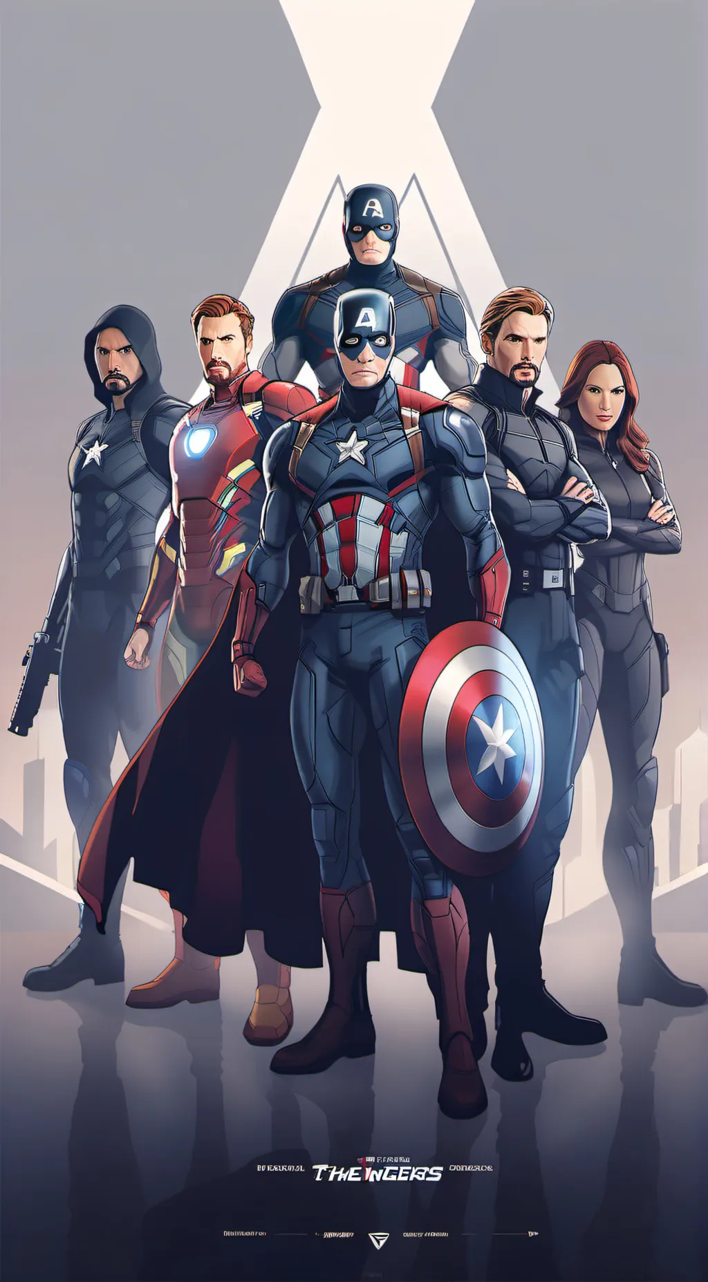 ai character: the Avengers  background
