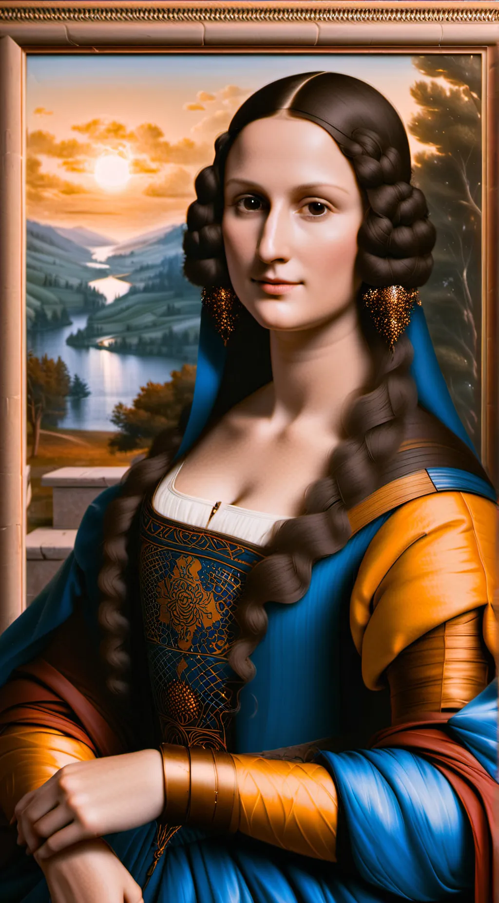 ai character: Lisa del Giocondo background