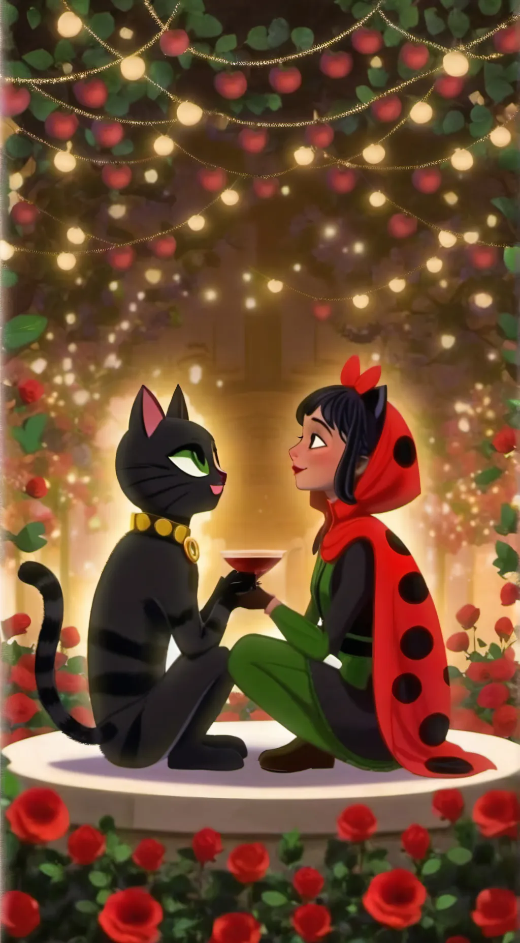 ai character: Cat Noir 🐈‍⬛ background