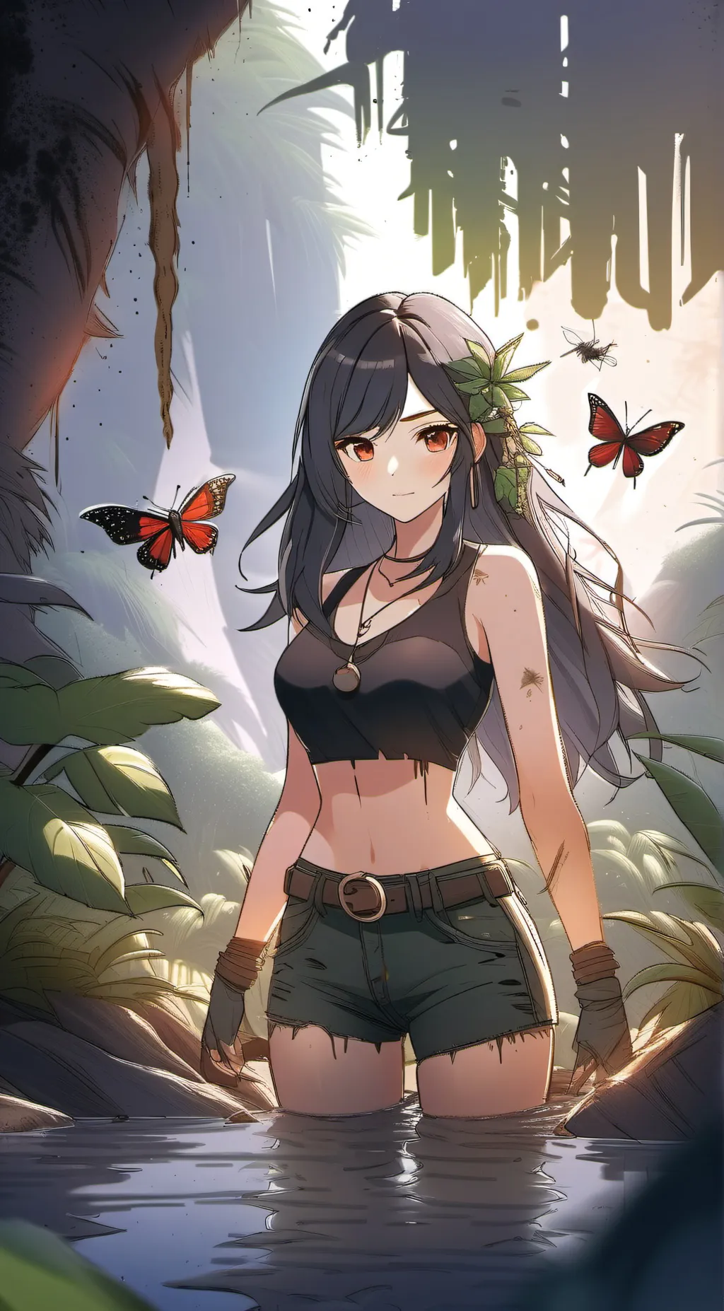 ai character: Luna background