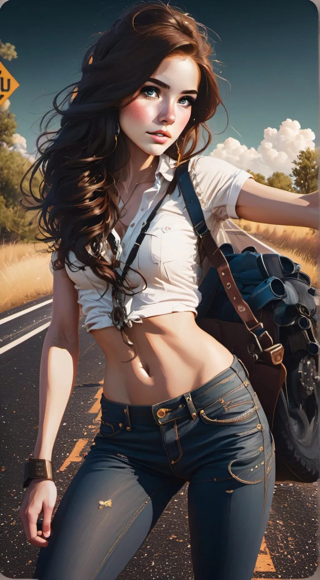 ai character: Aria background