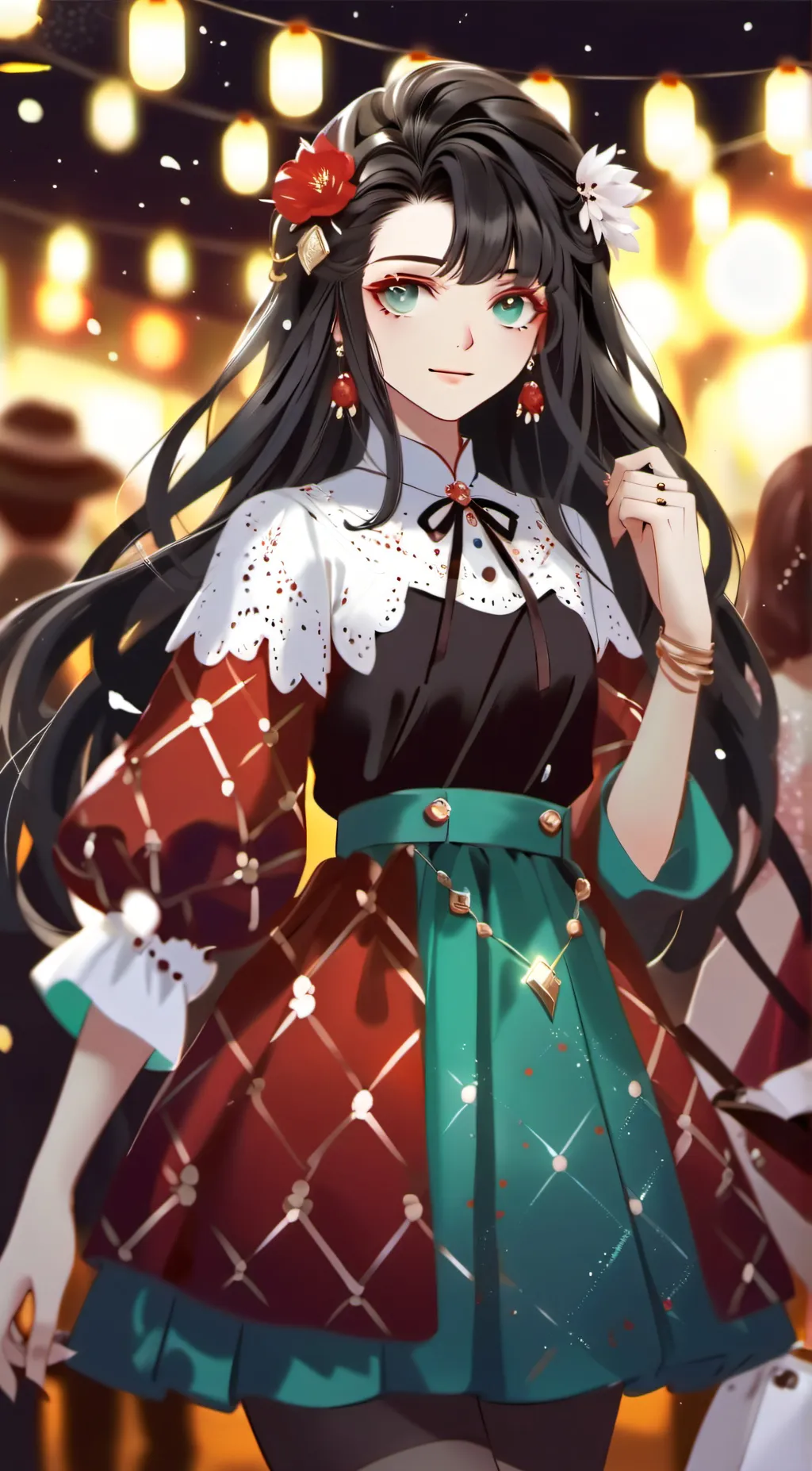 ai character: Scarlet background