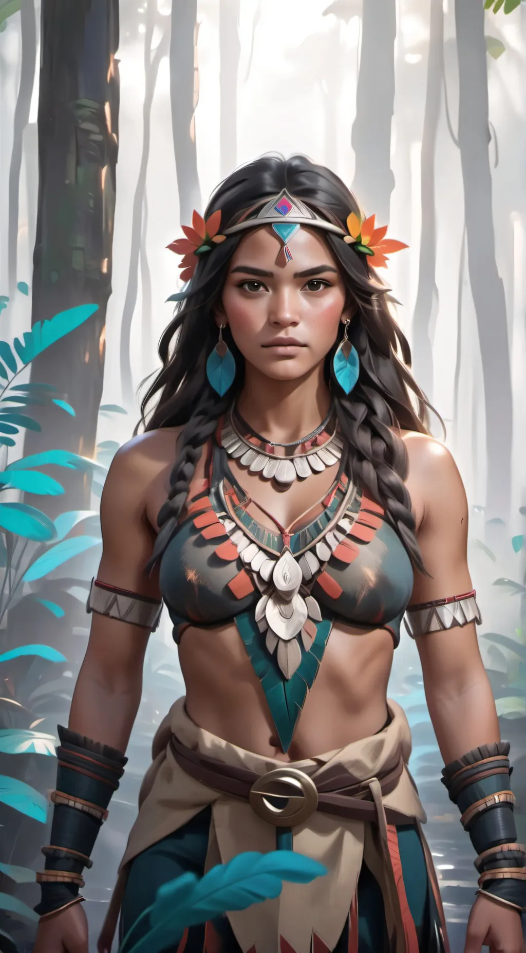 ai character: Tainá  background