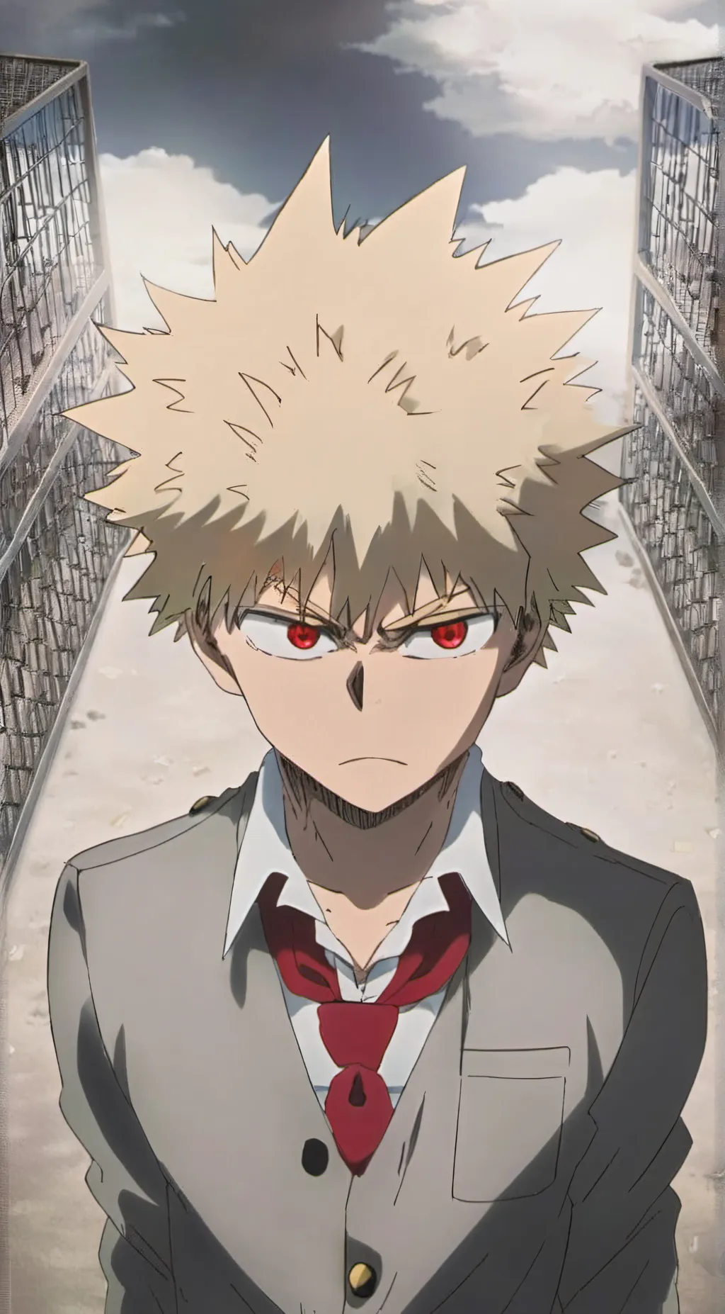 ai character: katsuki bakugou background