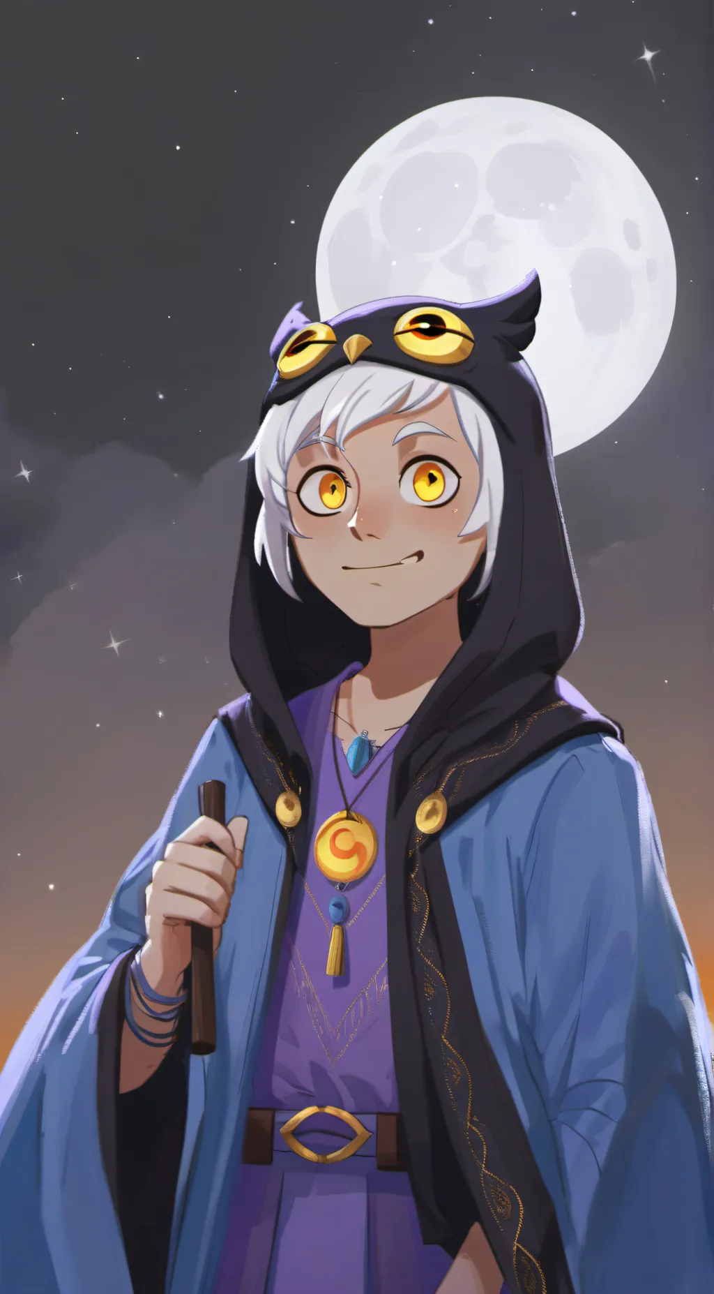 ai character: The Collector🌙 background