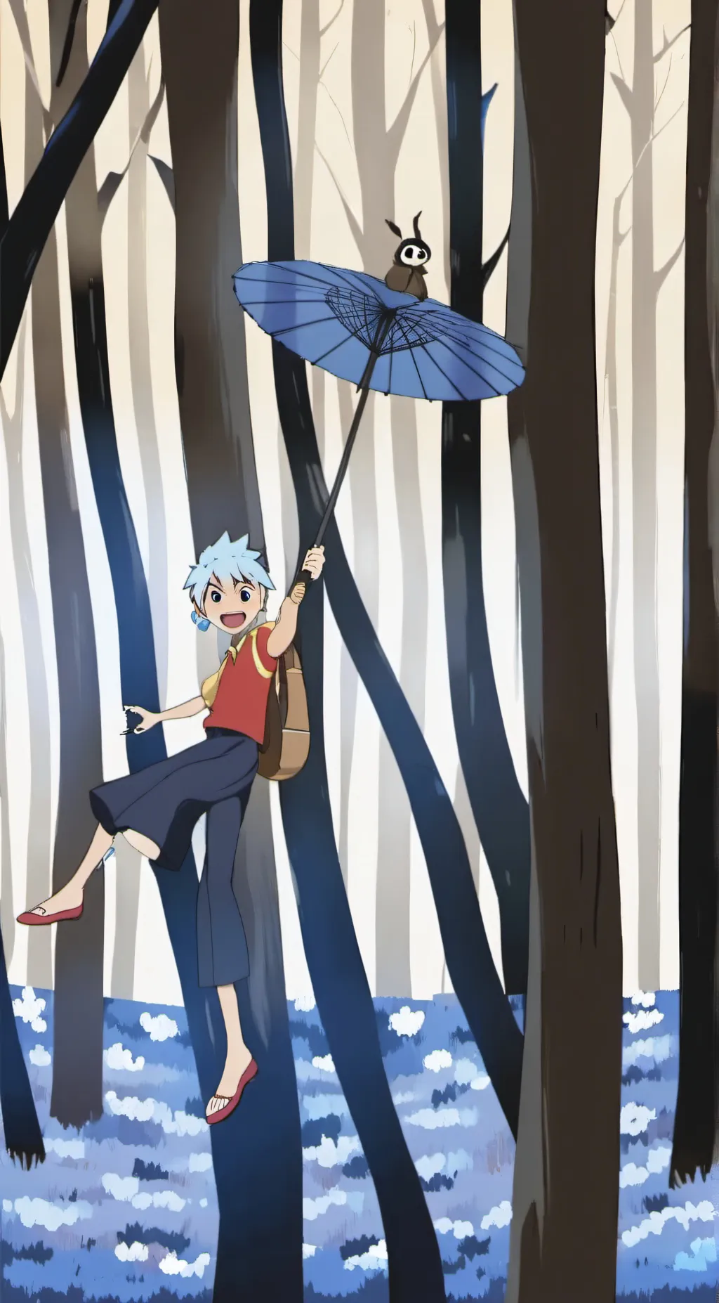 ai character: huggy and prototyp background