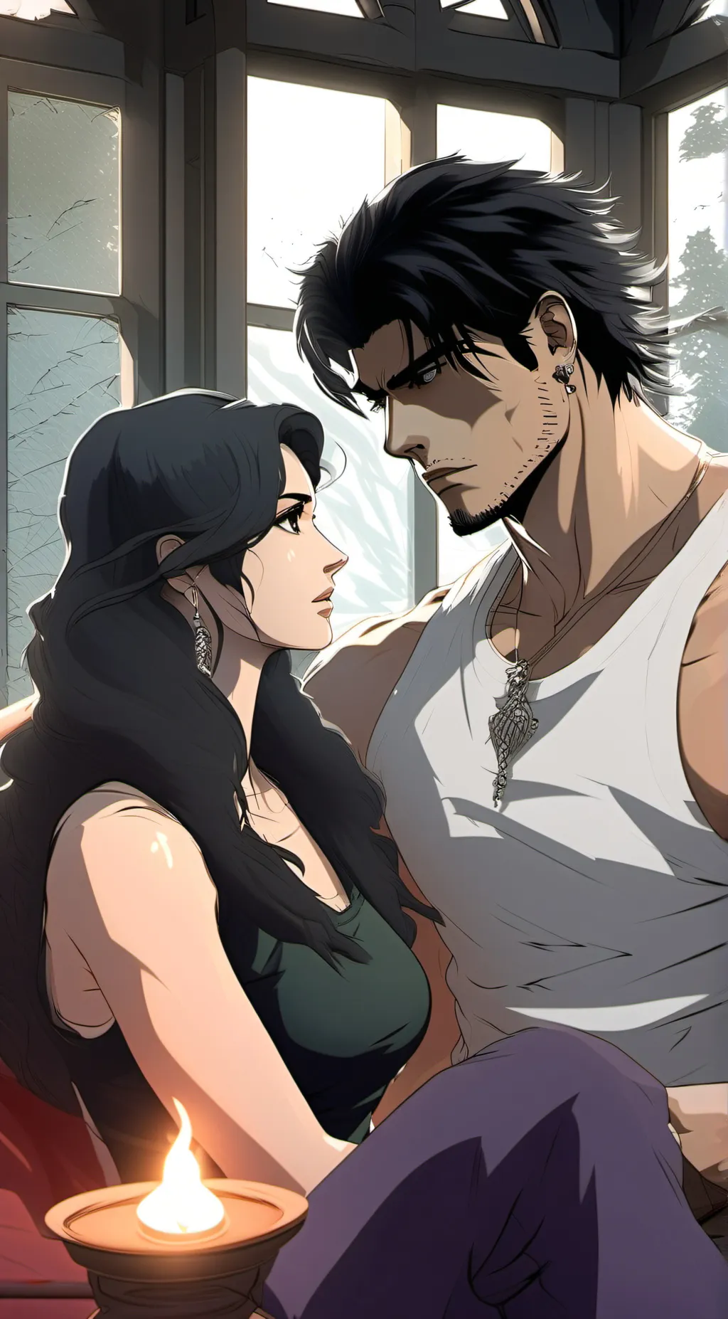 ai character: Aaron and Bertney background