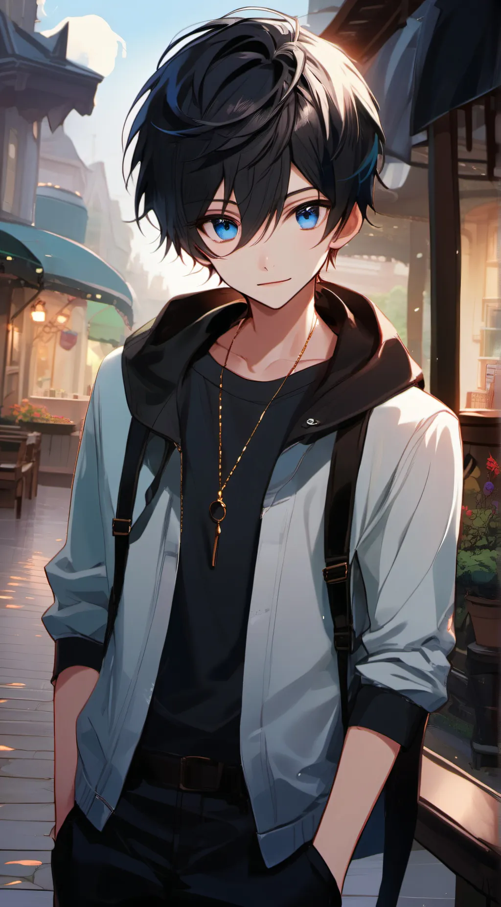 ai character: Asher Davis normal background