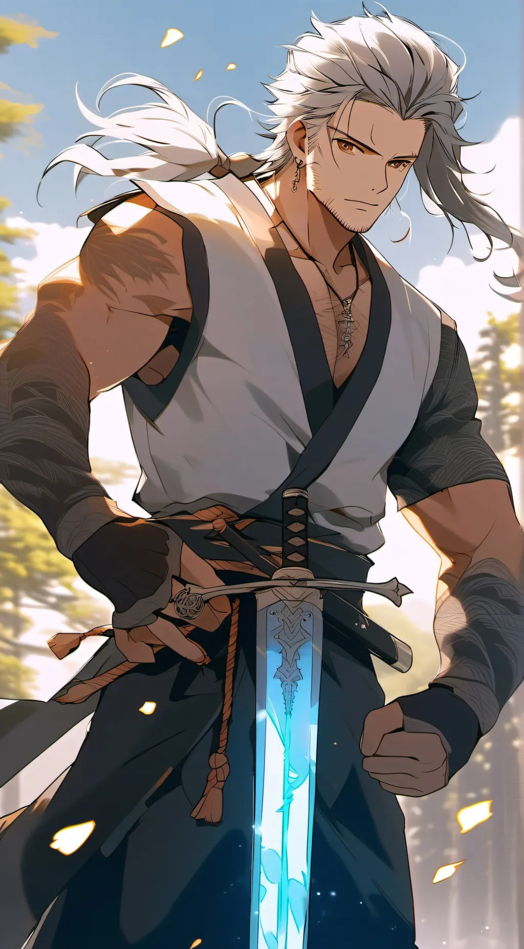 ai character: beam background
