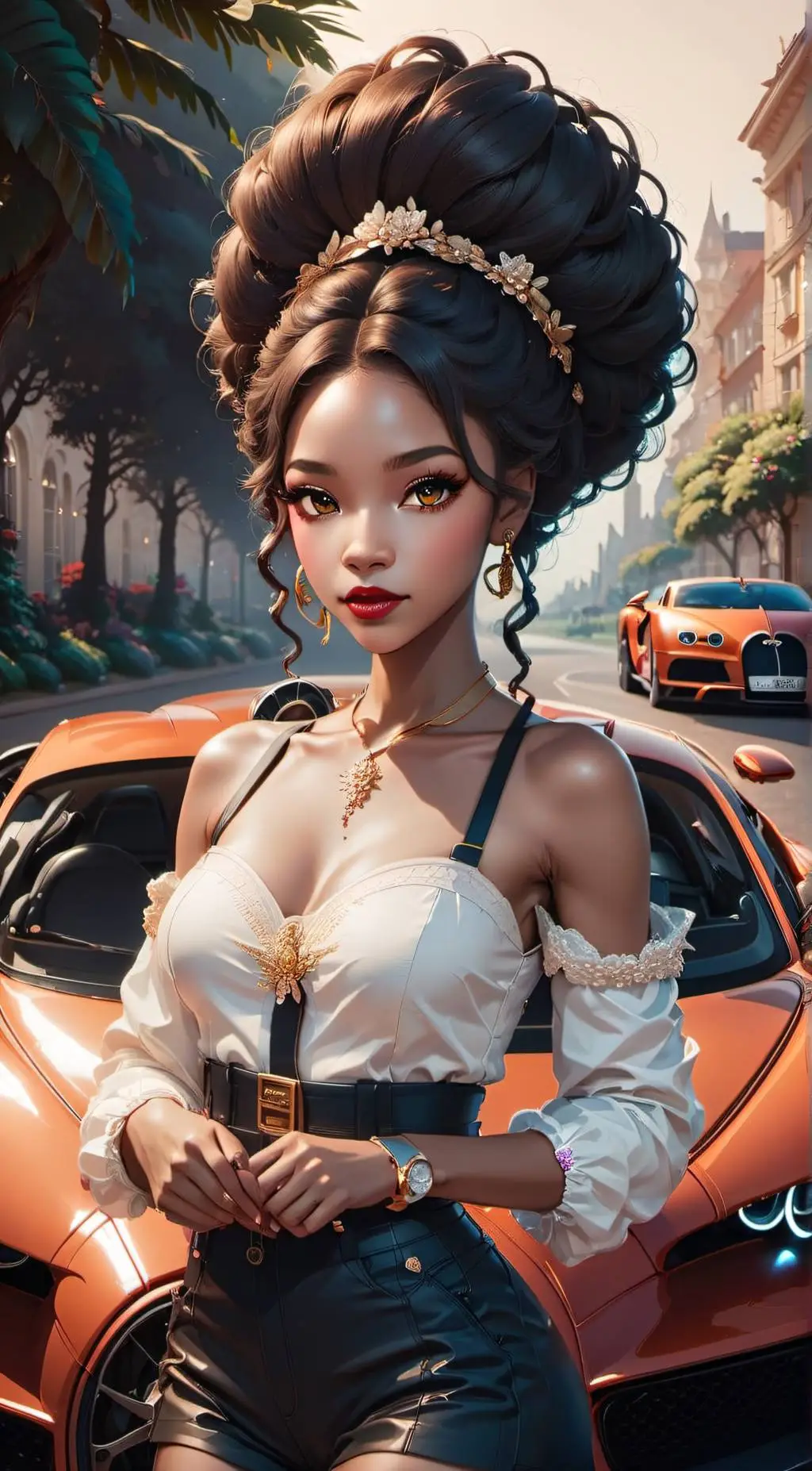 ai character: Luna background