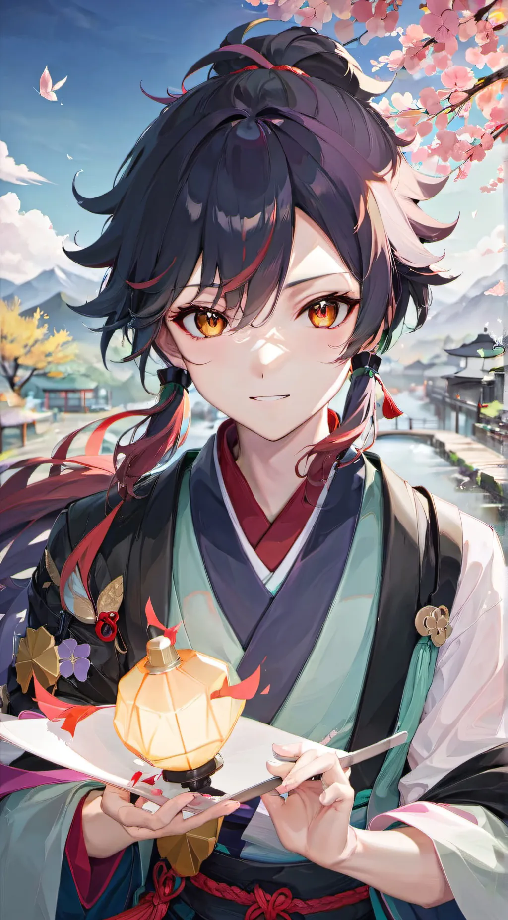 ai character: Tanjiro background