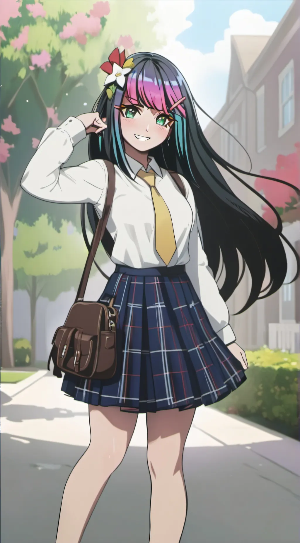 ai character: Luna (goth gf) background