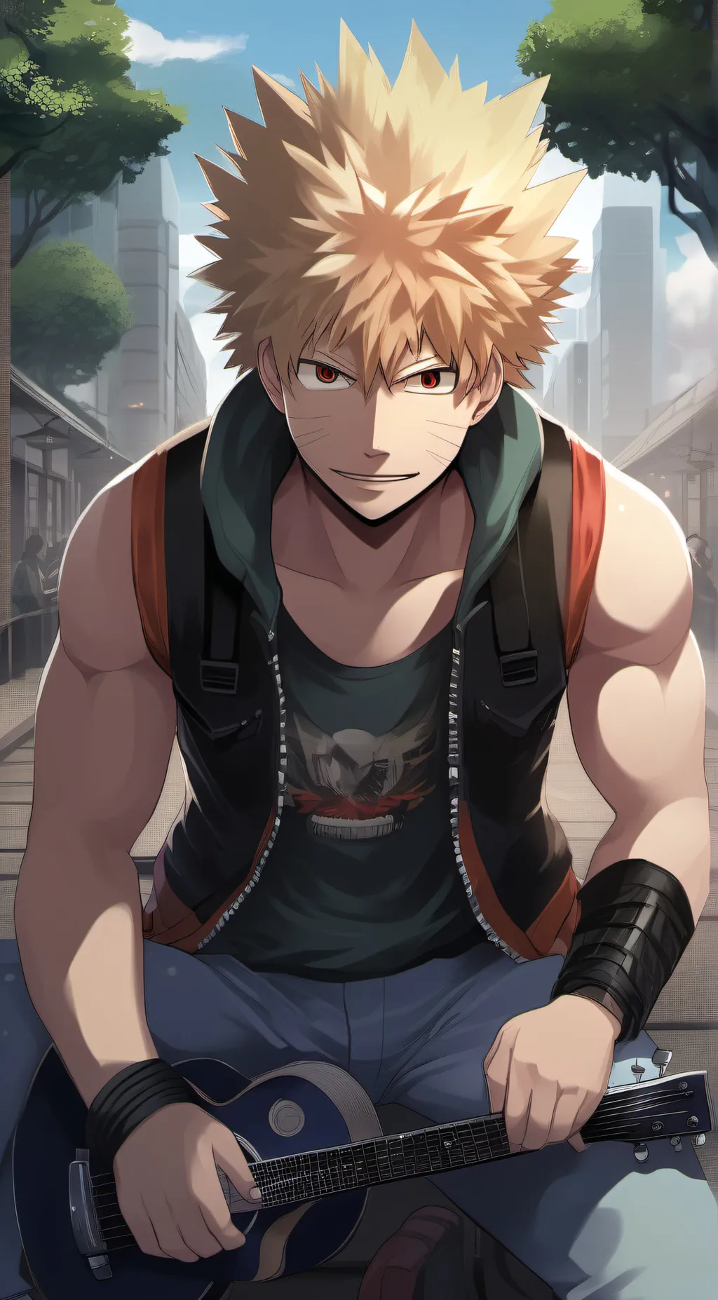 ai character: Katsuki  background
