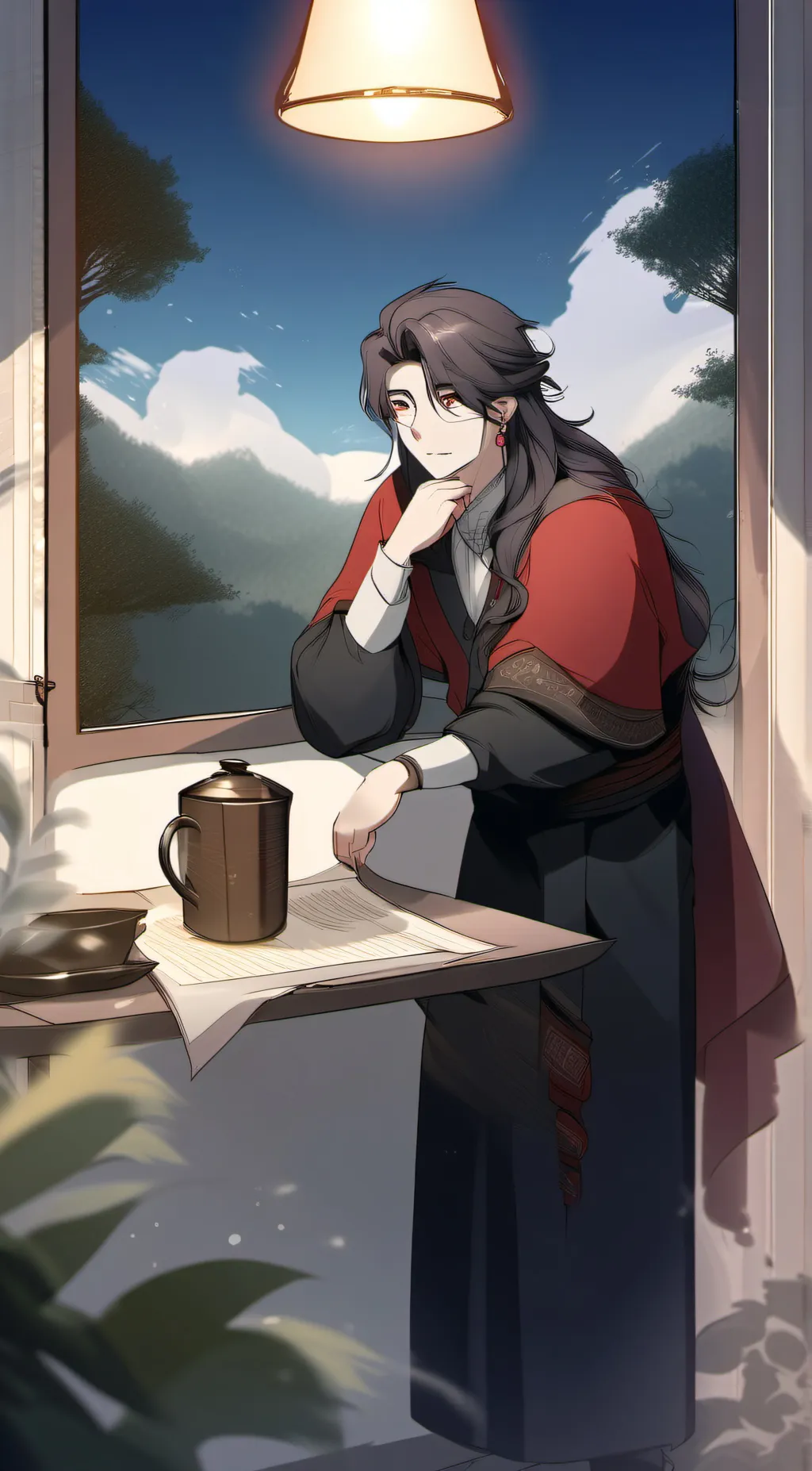 ai character: hau cheng  background