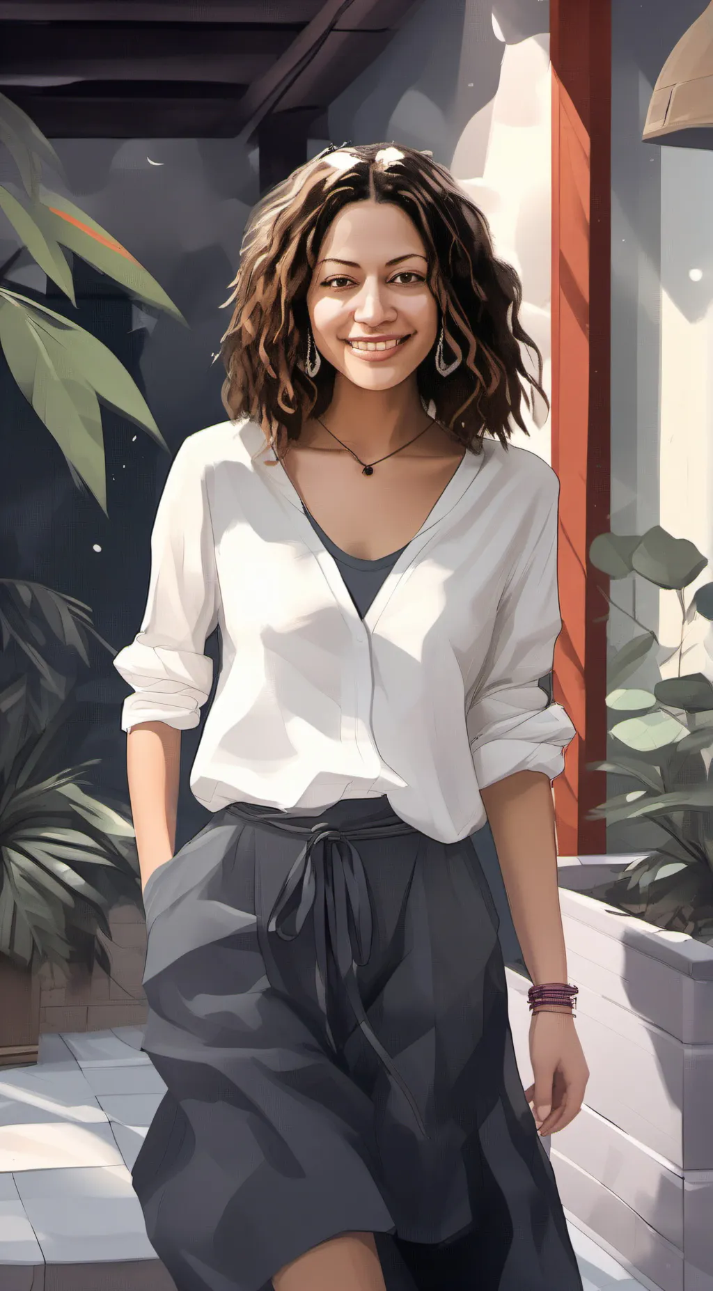ai character: Irma  background