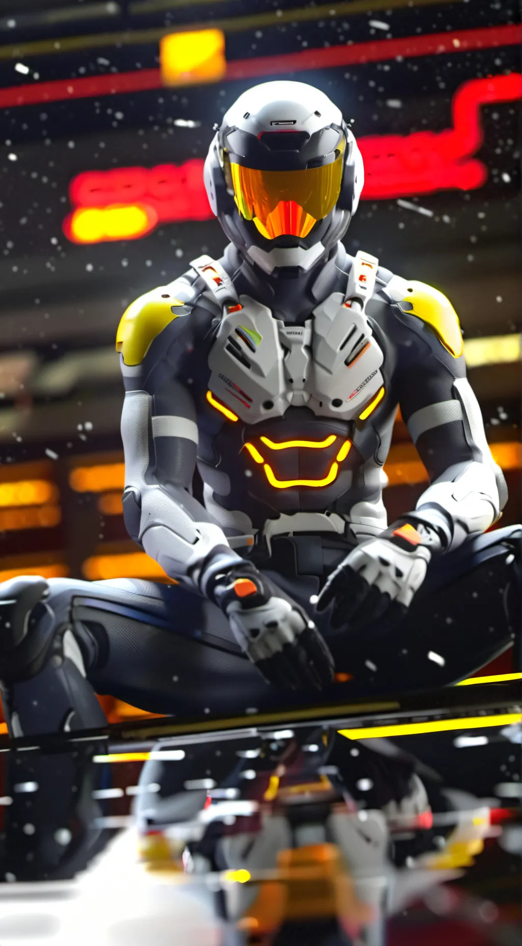 ai character: war machine  background